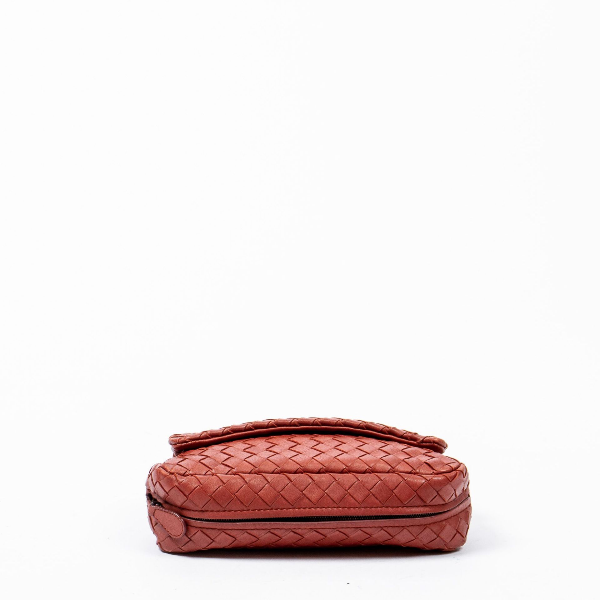 RRP £1165 Bottega Veneta Wallet On Chain Pouch Shoulder Bag in Auburn Red - AAP5209 - Grade AB - - Image 3 of 3