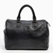 RRP £840 Burberry Boston Bag Black Leather - AAQ5548 - Grade AB - Please Contact Us Directly For