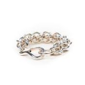 RRP £1500 Hermes Hook Silver Bracelet in Silver - EAG4482 - Grade A Please Contact Us Directly For