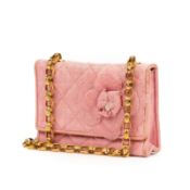 RRP £1950 Chanel Pink Canvas Fabric Shoulder Bag, Comes EAG4496 Grade AB (Please Contact Us Direct