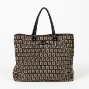 RRP £1100 Fendi Beige/Brown Zucca Tote Handbag AAM2894 Grade AB (Please Contact Us Direct For