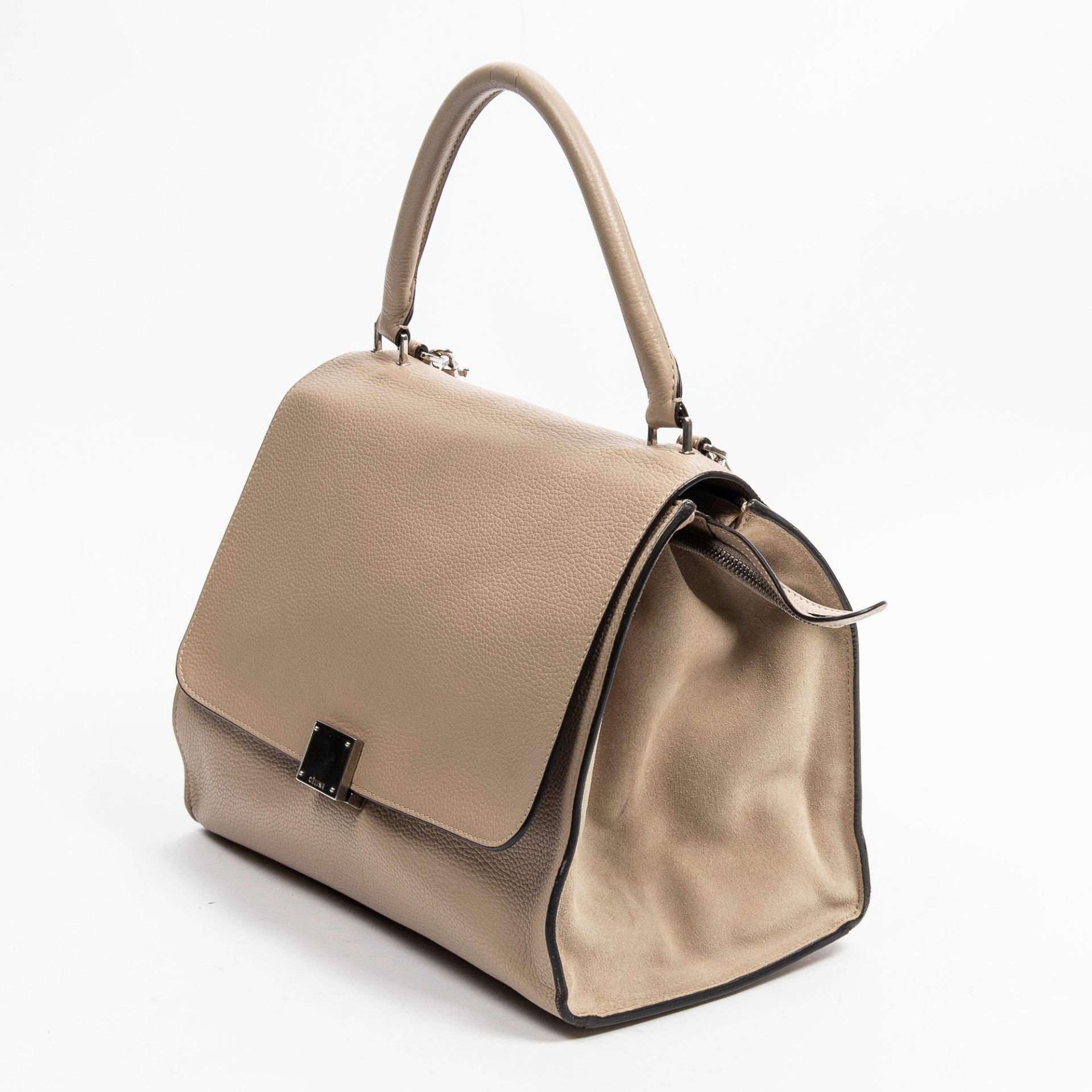 RRP £2545 Celine Medium Trapeze Shoulder Bag in Taupe - AAQ7085 - Grade A Please Contact Us Directly - Image 2 of 3