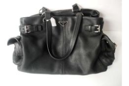 RRP £1700 Prada Black Leather Shoulder Bag Grade A (Aano923)