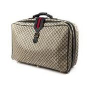 RRP £1540 Gucci Vintage Monogram Suitcase in Beige - EAG3583 - Grade B Please Contact Us Directly
