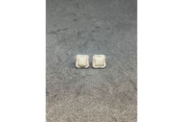 RRP £3,120 - 1.40Ct Diamond Earrings In 18Ct White Gold Mounts (Appraisals Available On Request) (