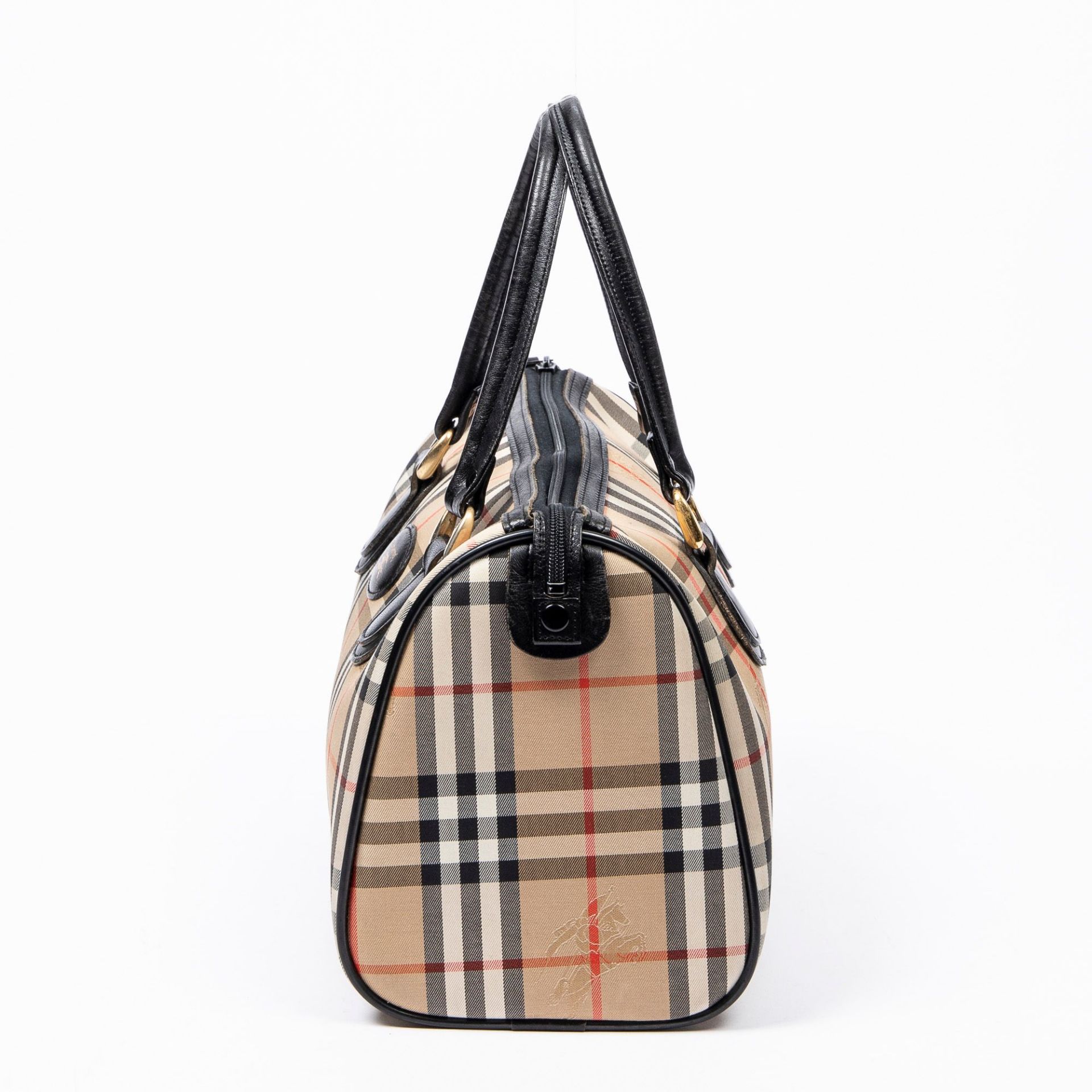RRP £890 Burberry Rare Vintage Burberry's Boston Bag in Beige/Black AAP8310 Grade AB Please - Image 3 of 4