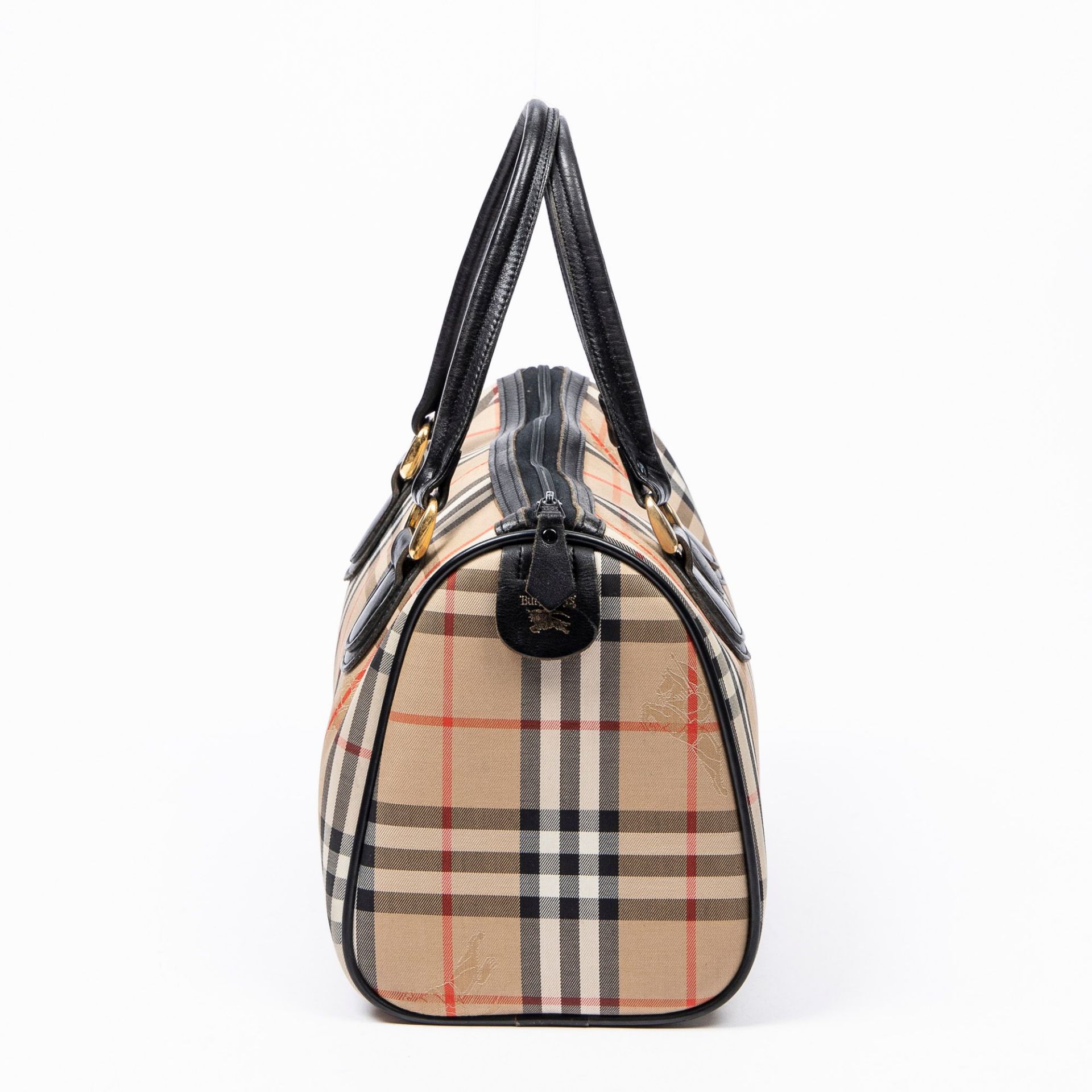 RRP £890 Burberry Rare Vintage Burberry's Boston Bag in Beige/Black AAP8310 Grade AB Please - Image 4 of 4