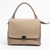 RRP £2545 Celine Medium Trapeze Shoulder Bag in Taupe - AAQ7085 - Grade A Please Contact Us Directly