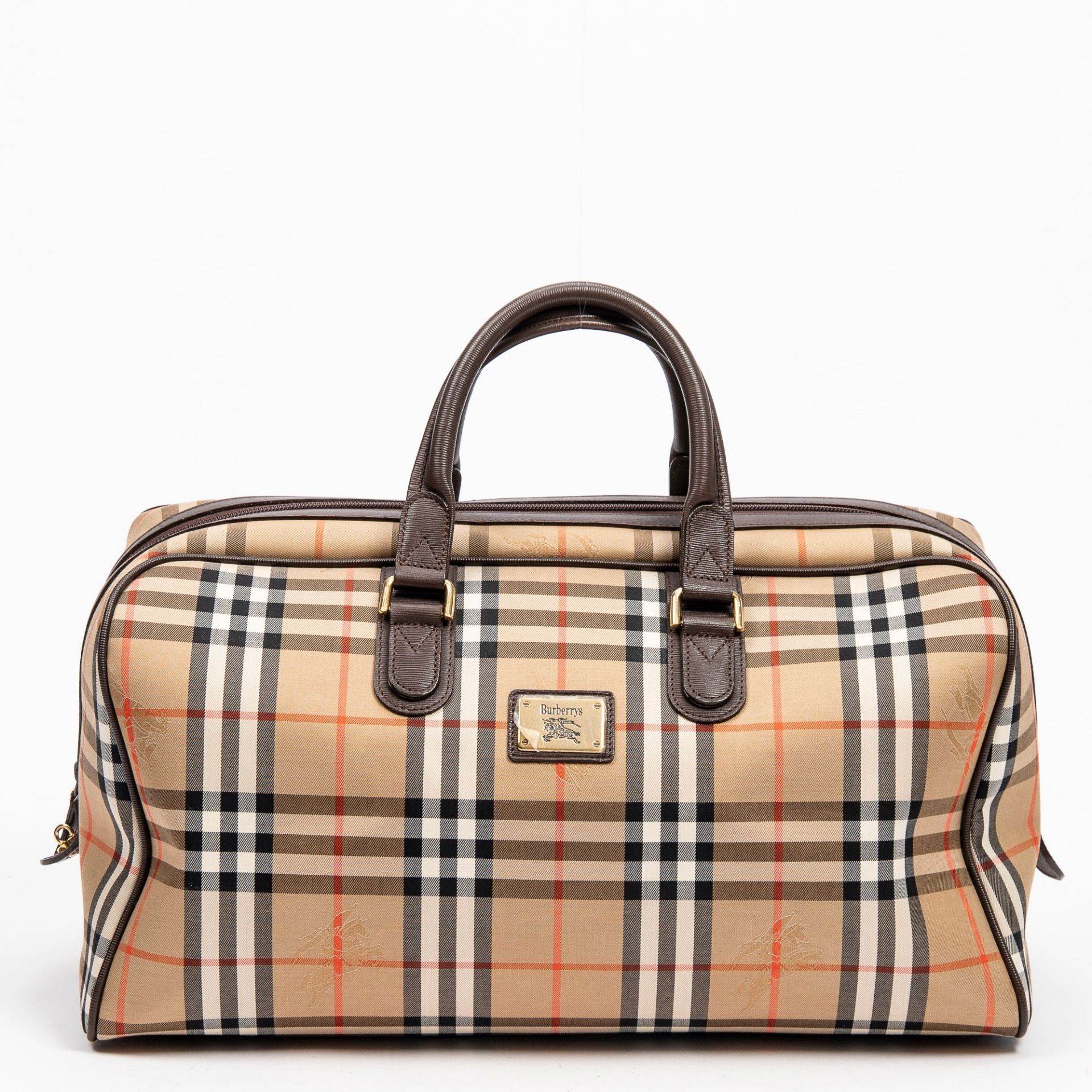 RRP £890 Burberry Vintage Boston Bag Brown and Beige - AAQ3222 - Grade A Please Contact Us