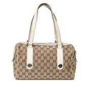 RRP £1065 Gucci Charmy Boston Shoulder Bag in Beige - AAL4751 - Grade A Please Contact Us Directly