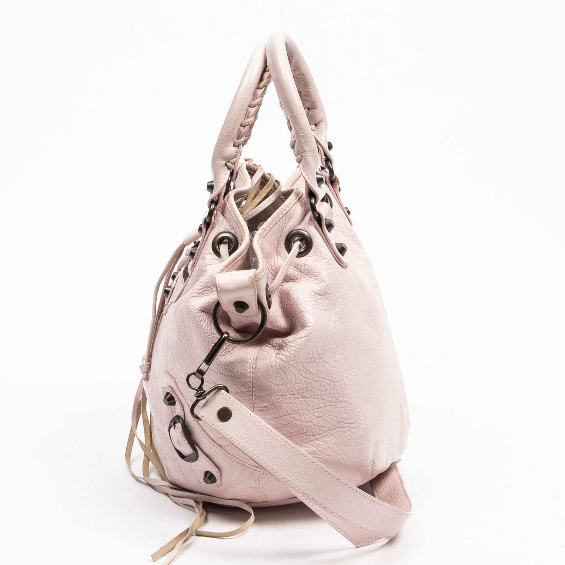 RRP £1670 Balenciaga Mini Pompon Shoulder Bag Light Pink - AAP8392 - Grade AB - Please Contact Us - Image 3 of 4