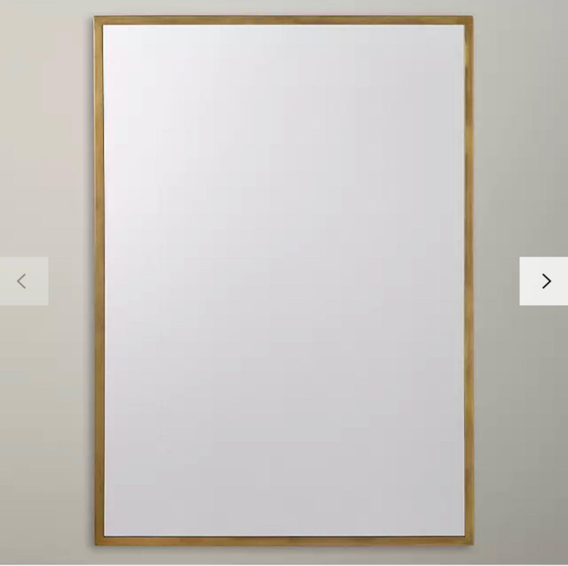 (Ar)RRP £175 Boxed Thin Edge Oak Rectangle Mirror 100X78Cm (3018990).