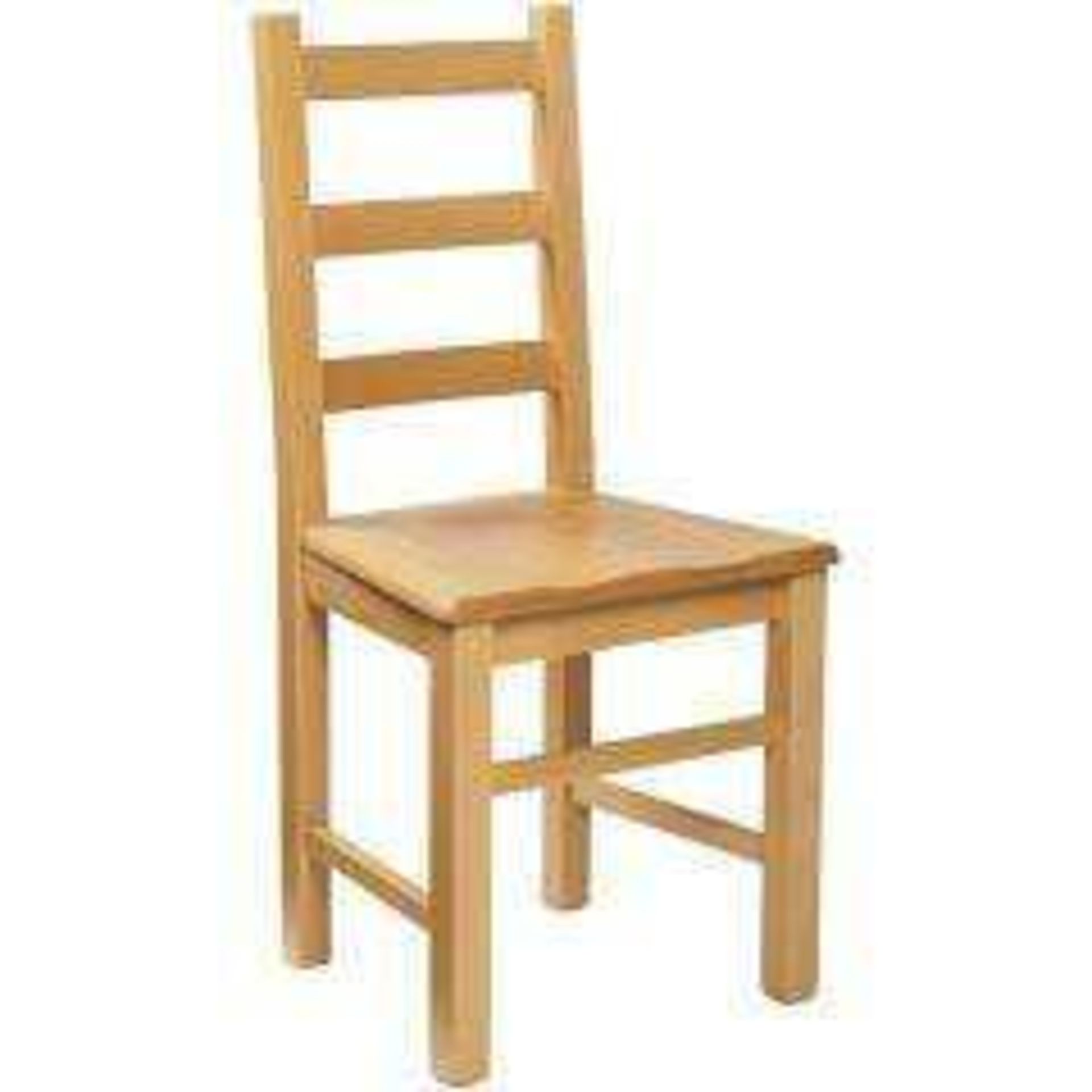 RRP £130 Boxed Three Posts Ankurum Slat Back Side Chair In Light Oak