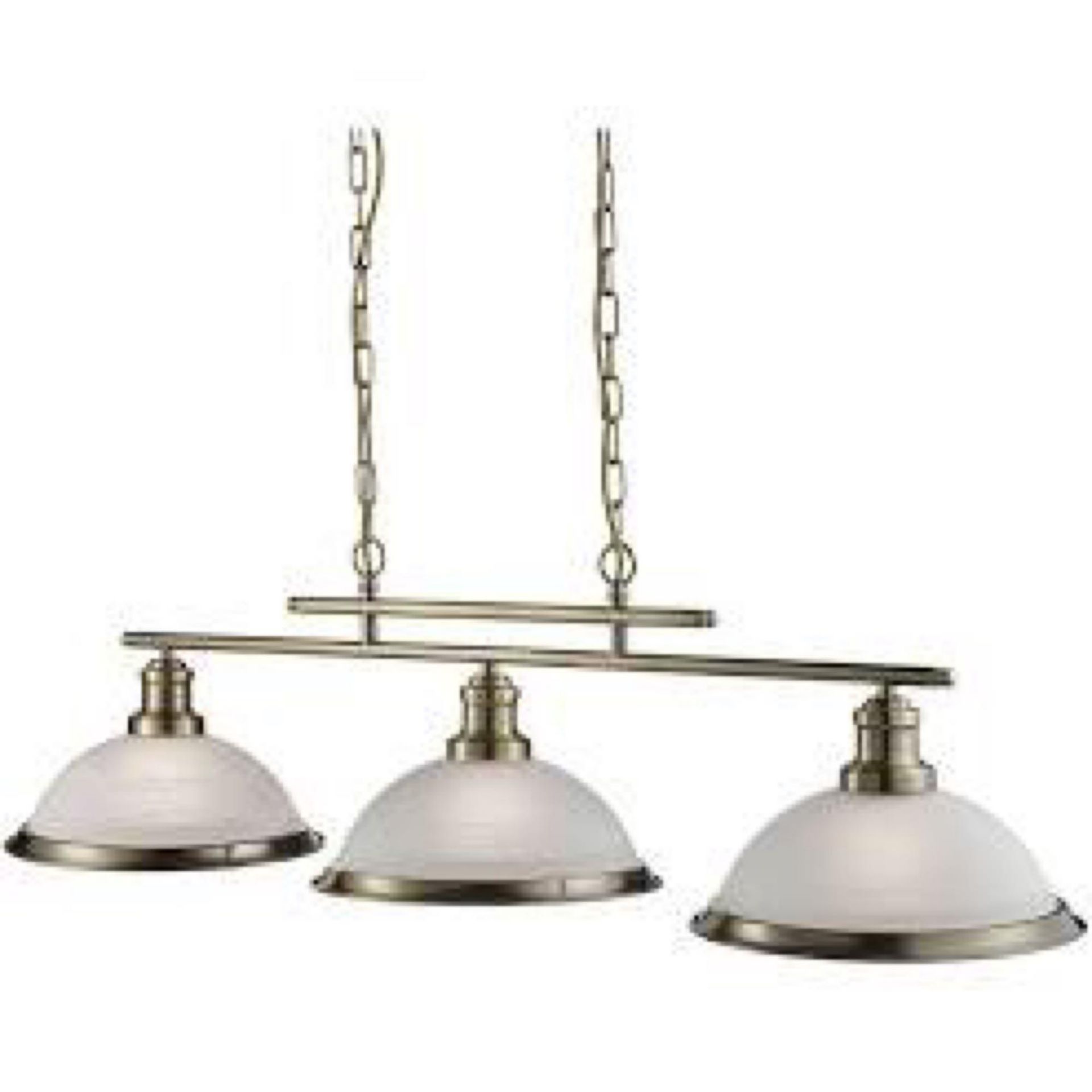 RRP £110 Boxed Searchlight Bistro 3 Light Ceiling Light Pendant