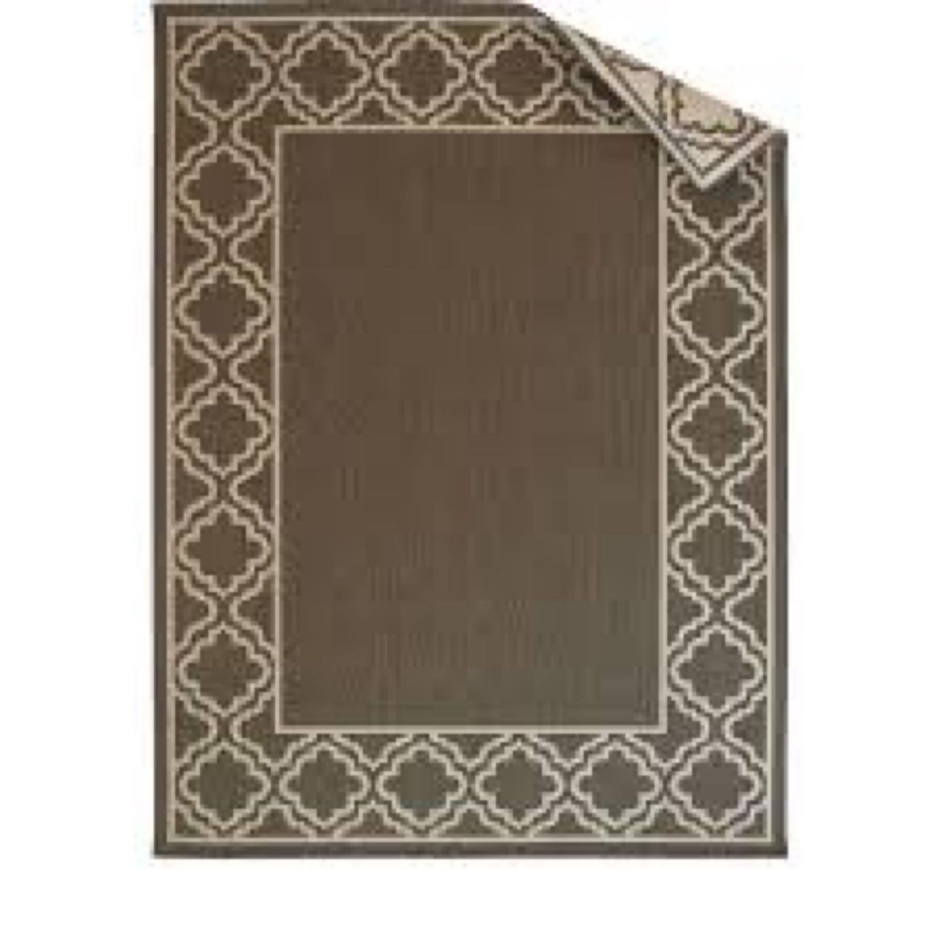 RRP £80 Bagged 100X170Cm Indoor/Outdoor Natural Rug