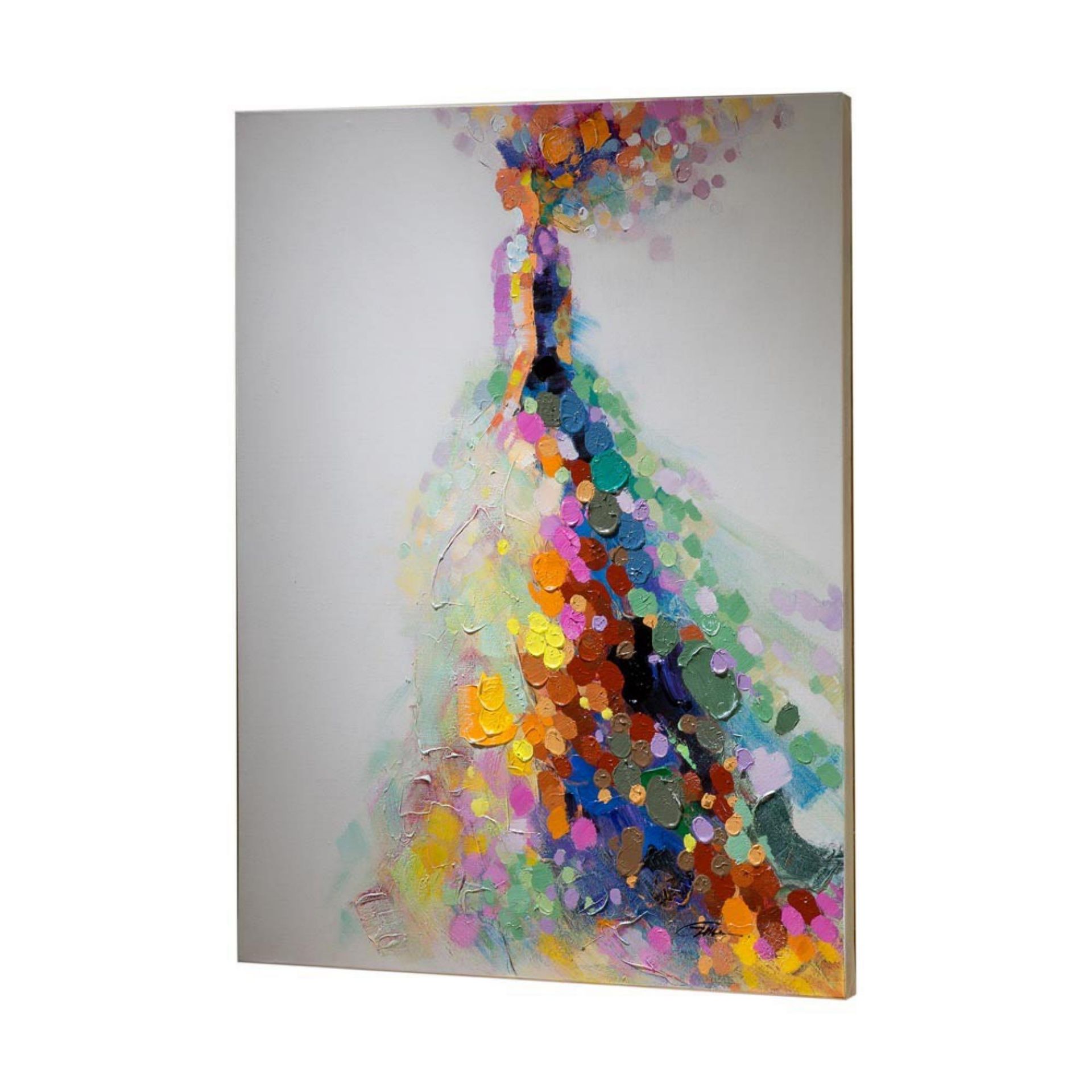 RRP £180 Visionary "Gala" Acrylic Paint On Stretched Canvas Inspirational Wall Art Piece By Schuller