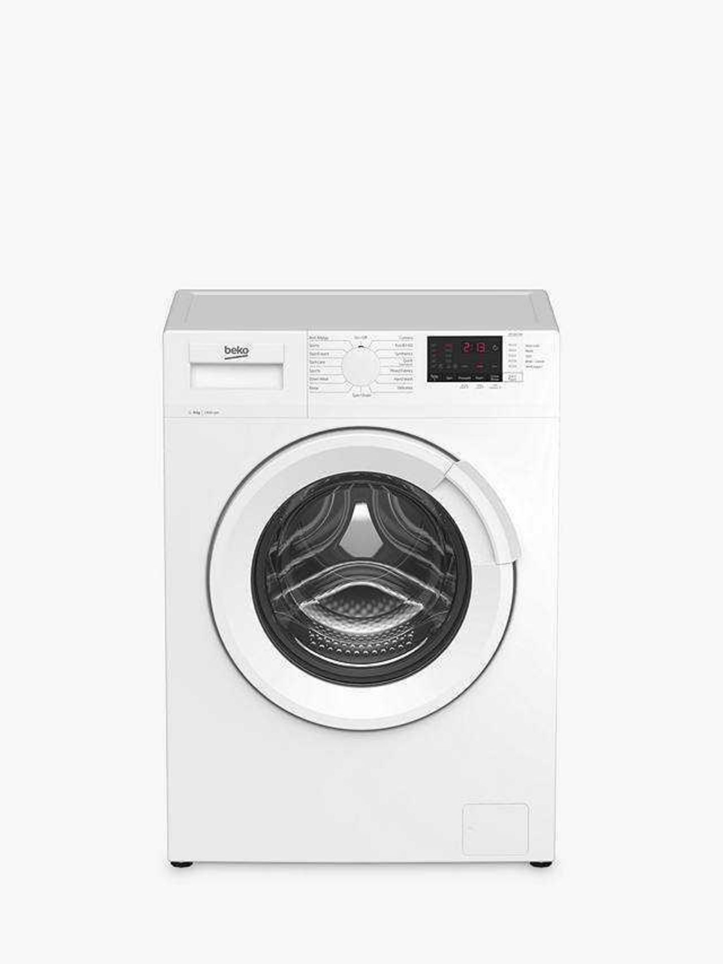 RRP £290 Beko Wtl84131W Freestanding Washing Machine, 8Kg Load, 1400Rpm Spin, White