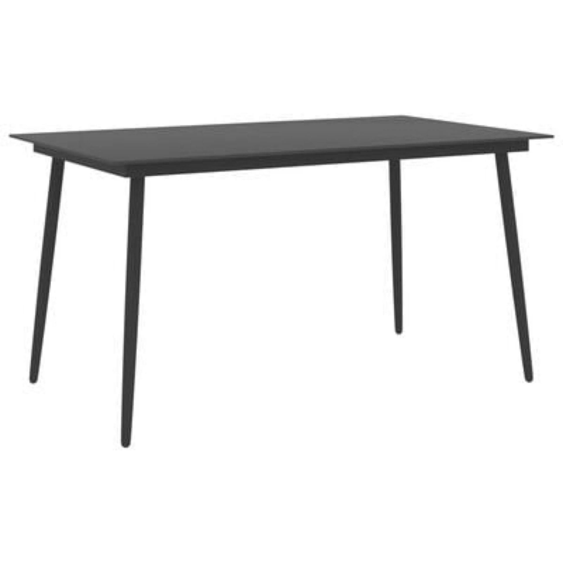 RRP £150 Boxed Vidaxl Rectangular Foldable Table Metal Framed