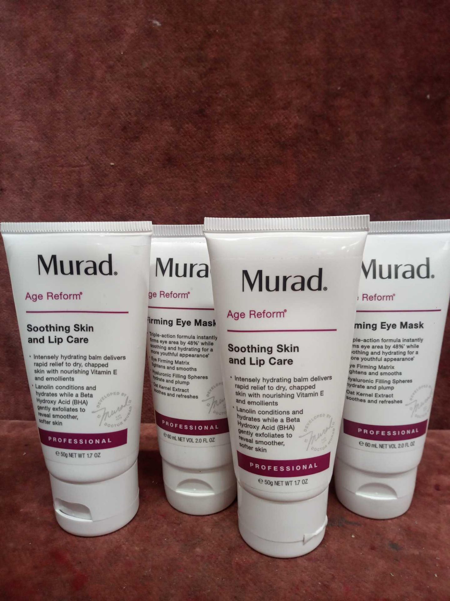 (Jb) RRP £200 Lot To Contain 2 Testers Of Extra Large Salon Size 60Ml Murad Age Reform Firming Eye M
