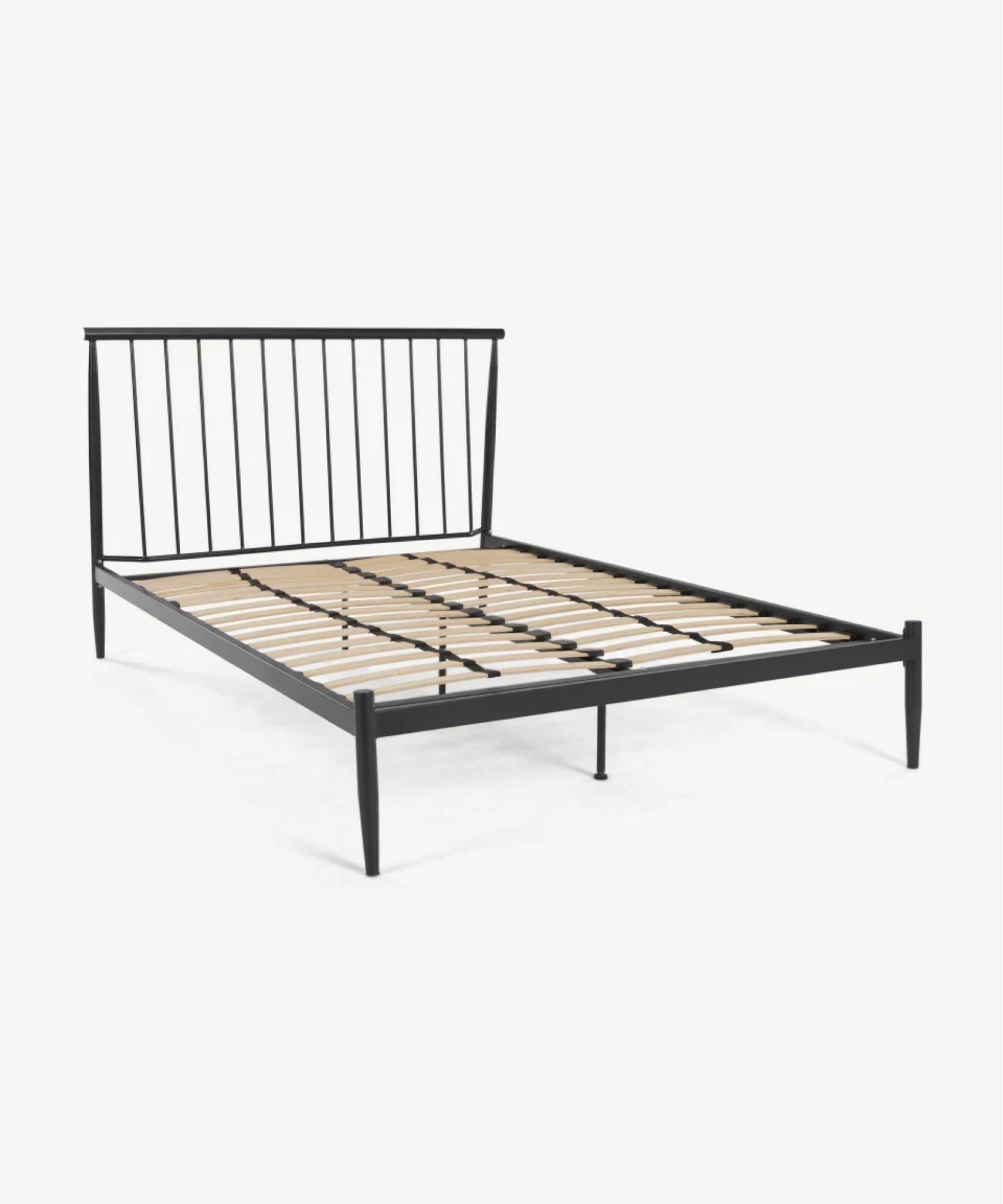 RRP £250 Boxed Made Essentials Penn Double Bed, Black