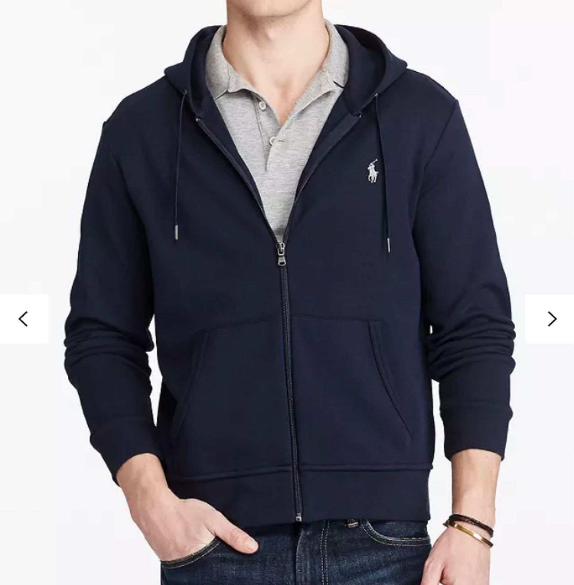 RRP £130 Bagged Polo Ralph Lauren Aviator Full Zip Hoodie