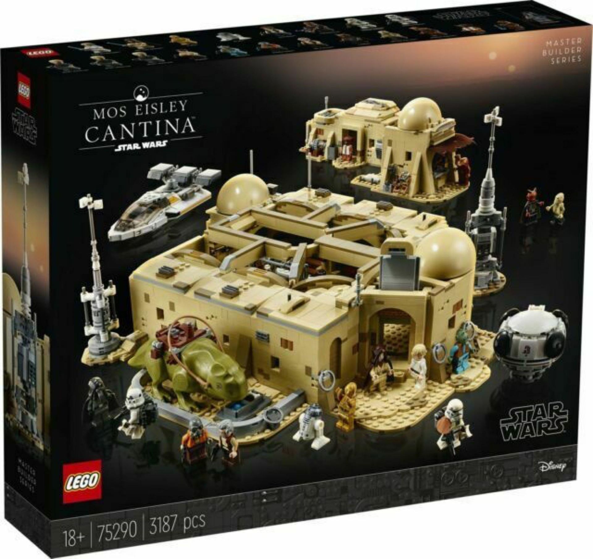 RRP £320 Boxed Star Wars Mo's Eisley Cantina Lego Set