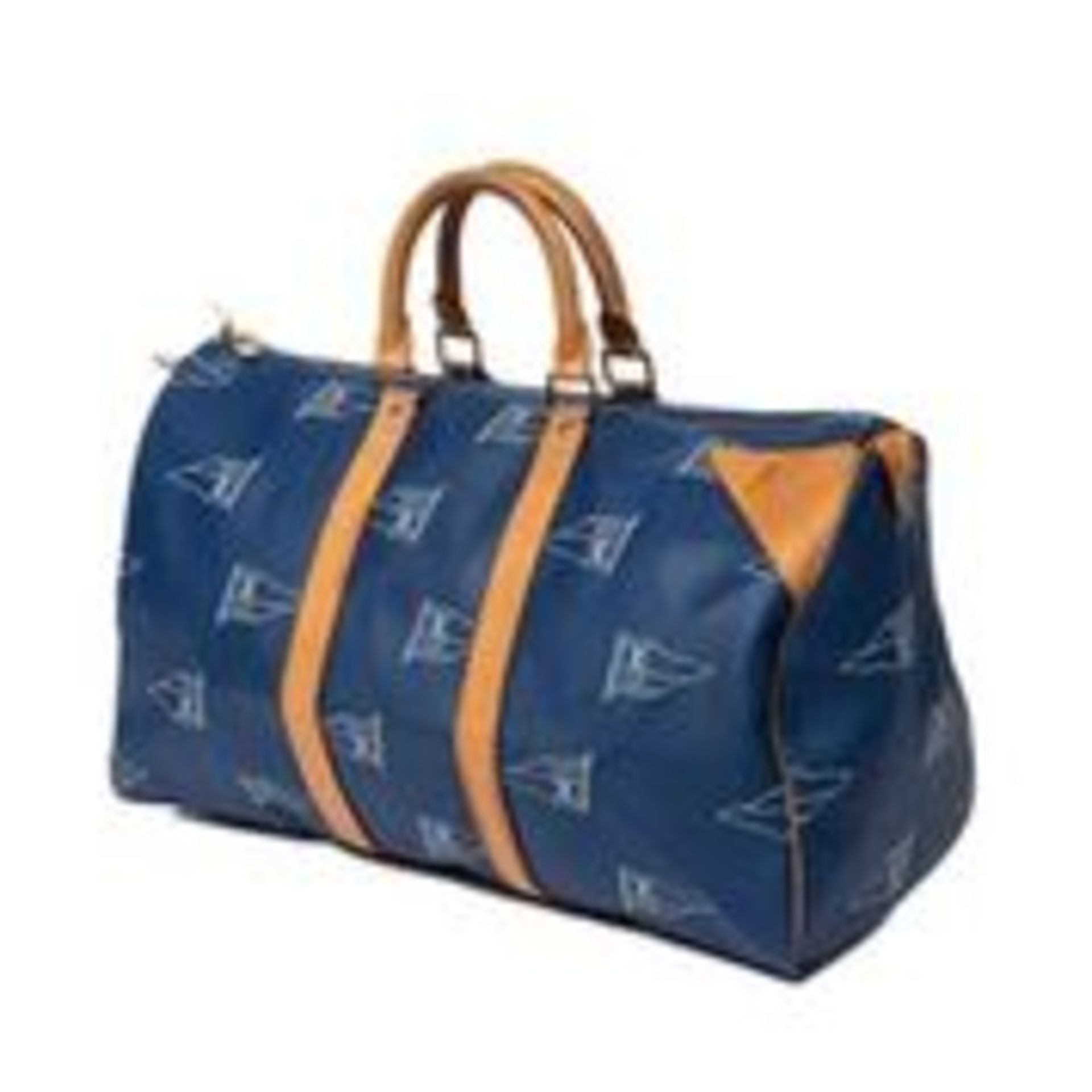 RRP £2710 Louis Vuitton Keepall LV America's Cup Edition Blue Travel Bag AAQ228 Grade AB - Please - Image 2 of 3