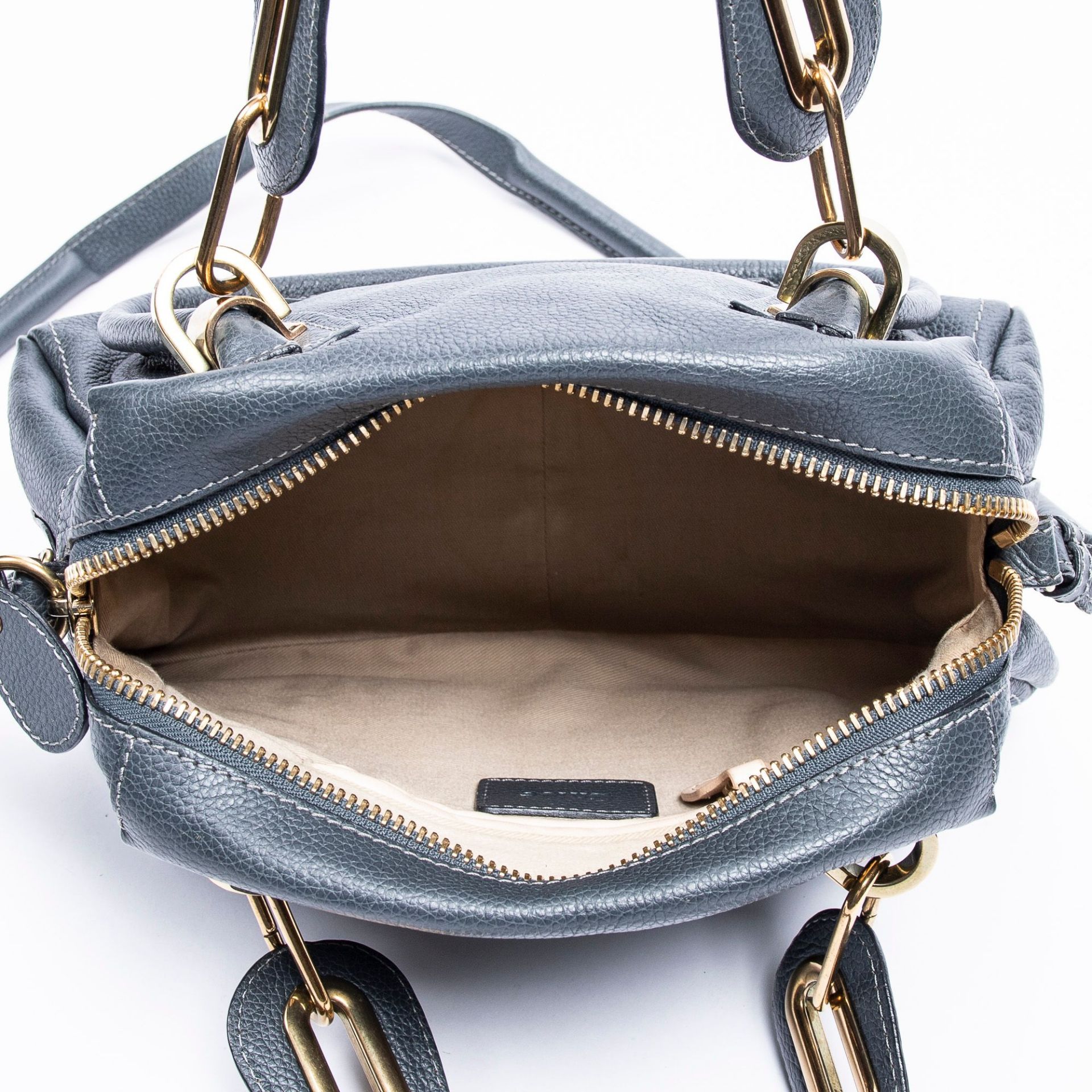 RRP £1690 Chloe Paraty Cade Blue Shoulder Bag AAQ7059 Grade A (Please Contact Us Direct For - Image 3 of 3