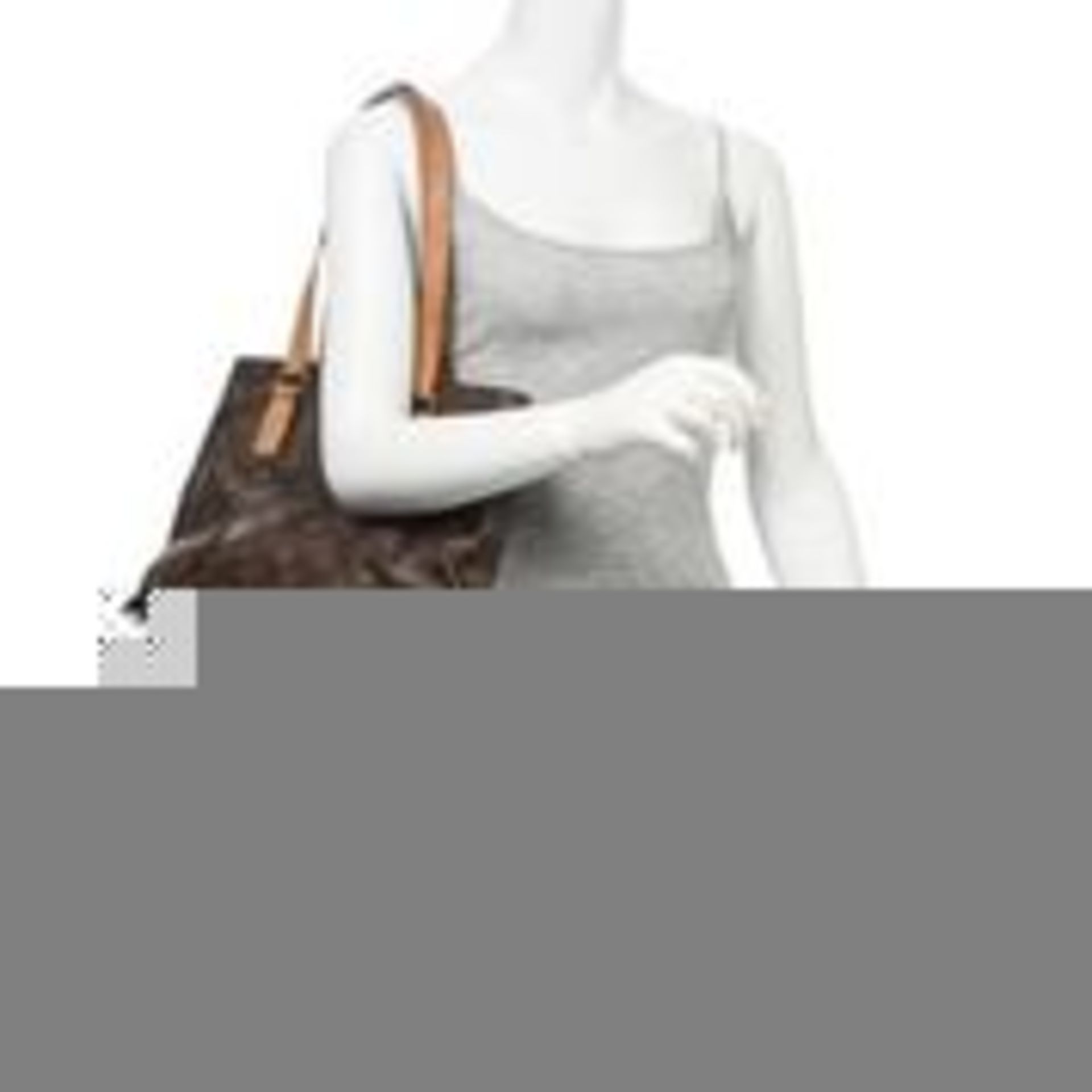 RRP £1300 Louis Vuitton Cabas Piano Brown Coated Canvas Shoulder Bag AAM2050 Grade AB - Please - Image 5 of 6