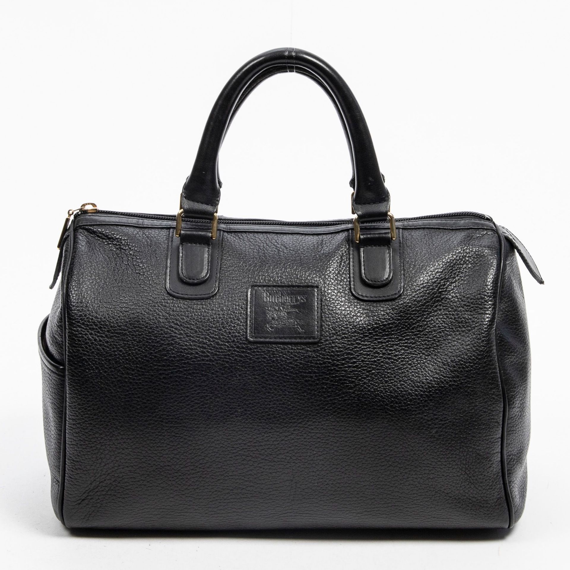 RRP £840 Burberry Boston Bag Black Leather - AAQ5548 - Grade AB - Please Contact Us Directly For