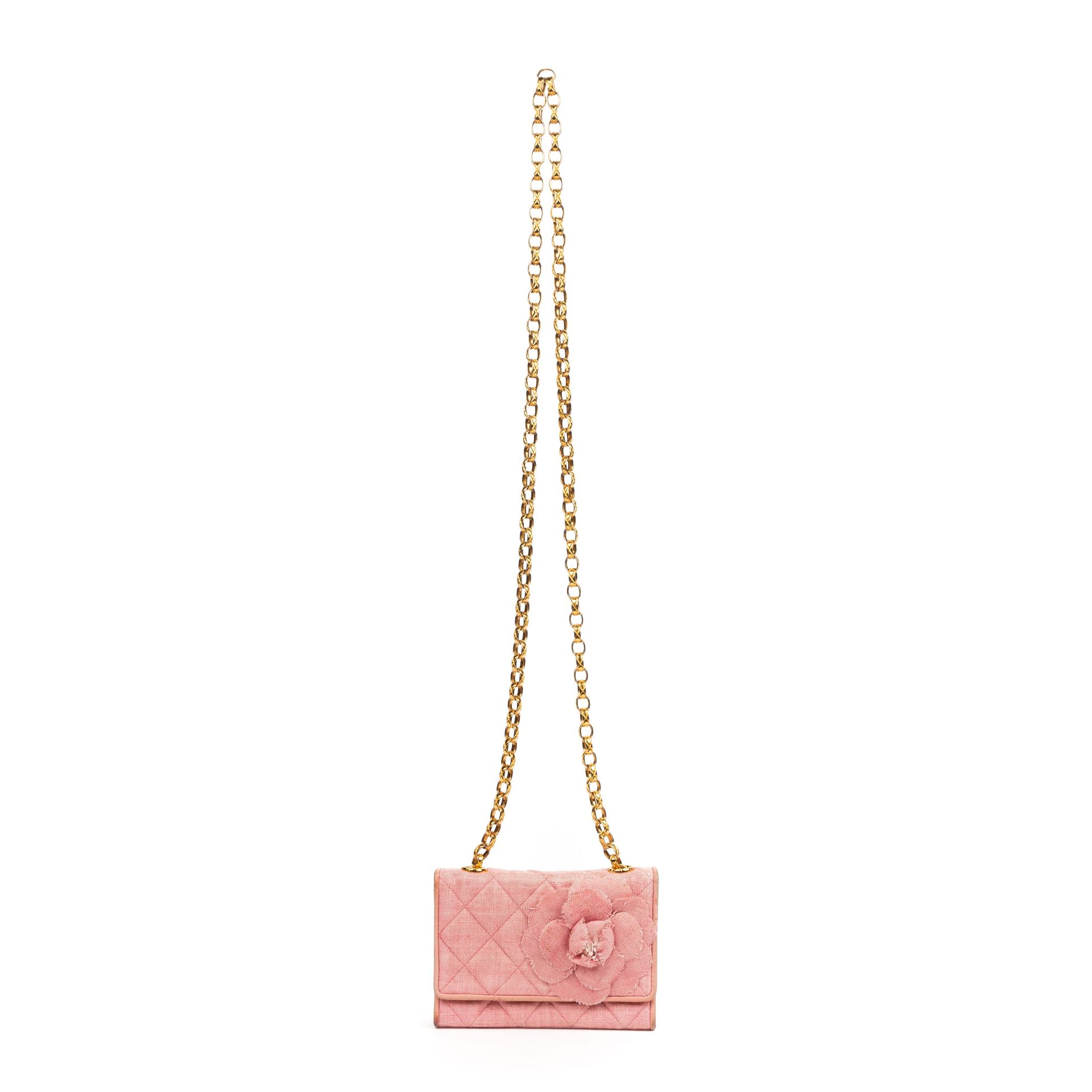 RRP £1950 Chanel Pink Canvas Fabric Shoulder Bag, Comes EAG4496 Grade AB (Please Contact Us Direct - Image 3 of 3