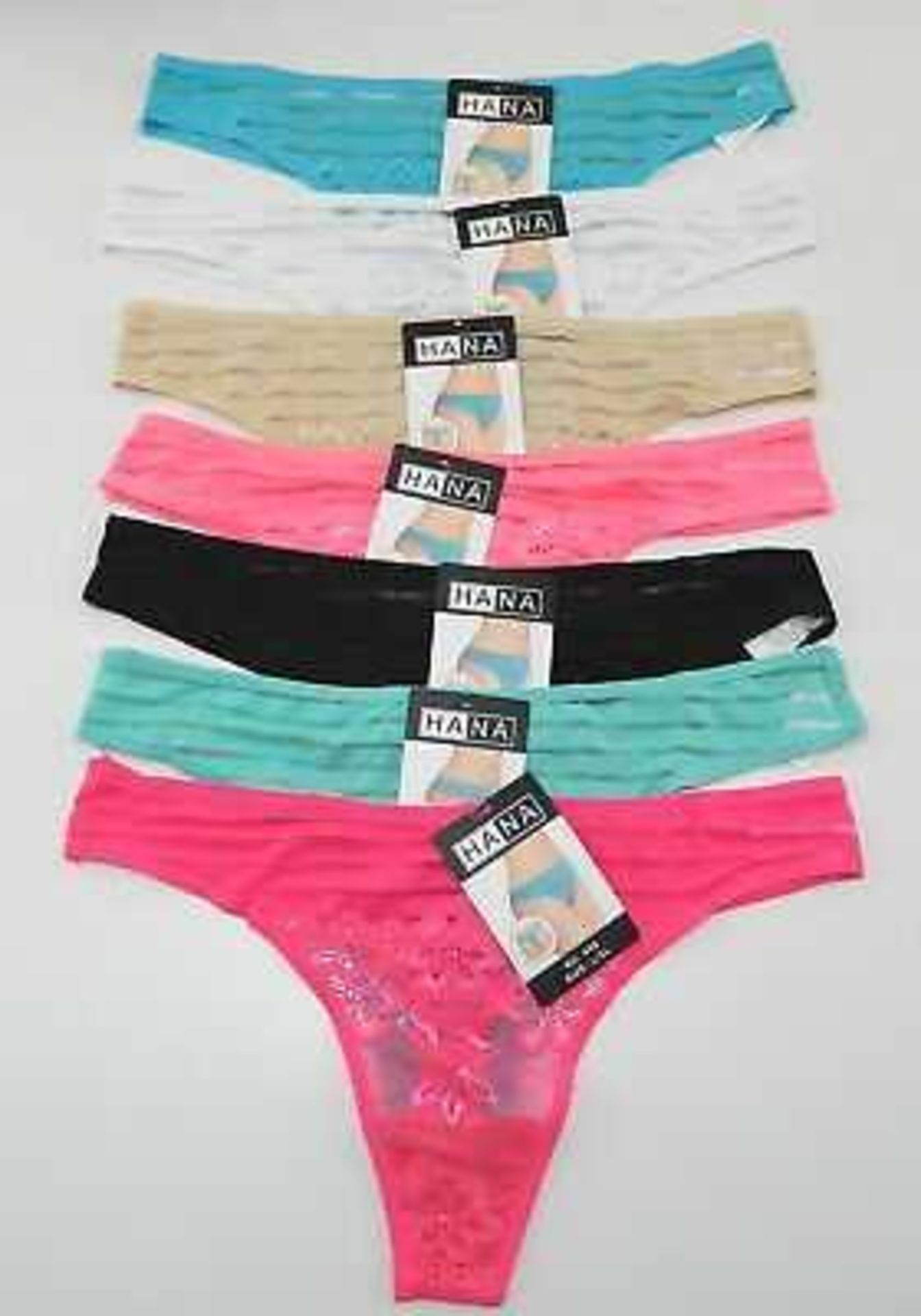 (Jb) RRP £360 Lot To Contain 12 Brand New Hana Lingerie Knickers In Assorted Sizes And Styles