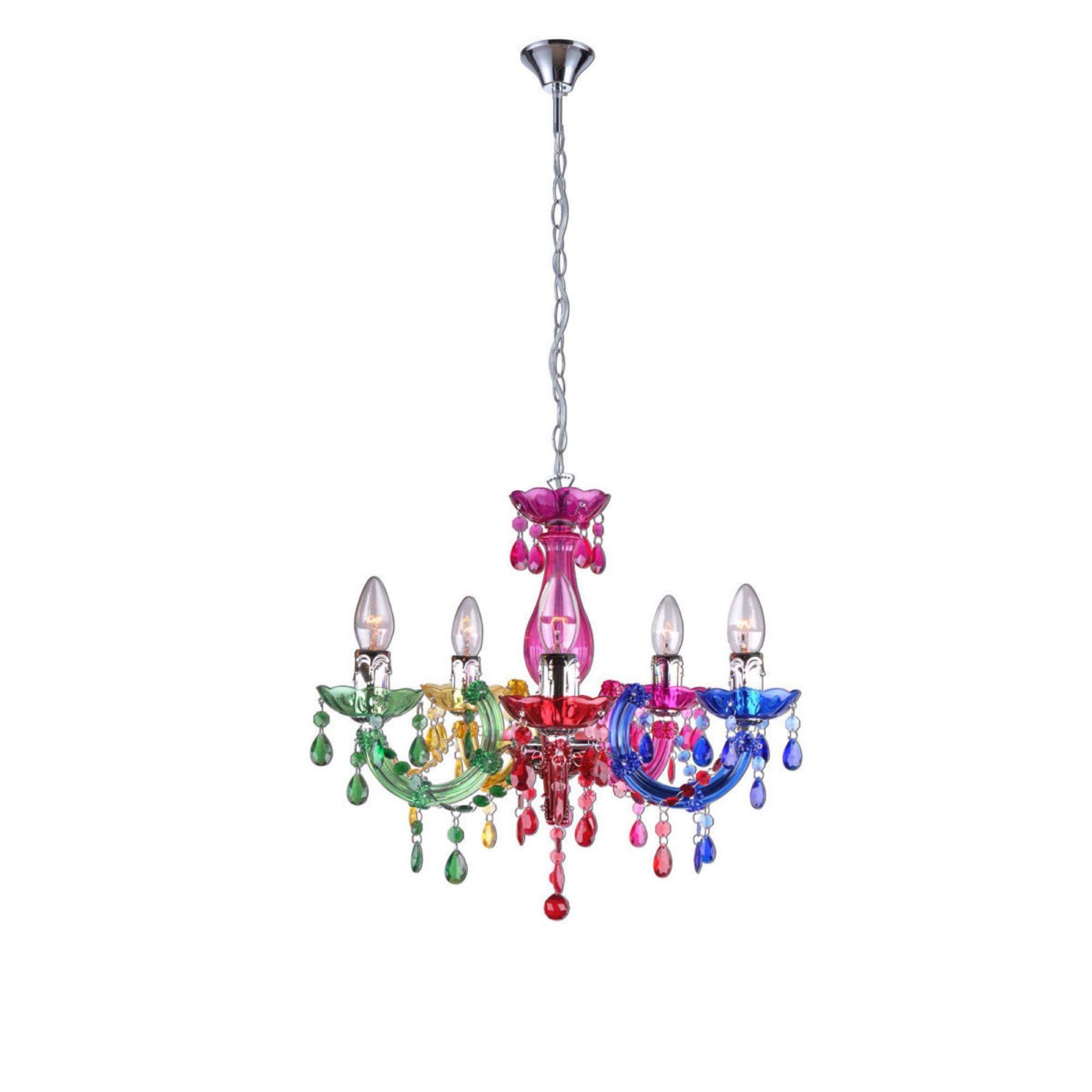 RRP £90 Lot To Contain Lincoln Chandelier With 5 Lamps, John Lewis Lotus Pendant Shade - Image 2 of 2