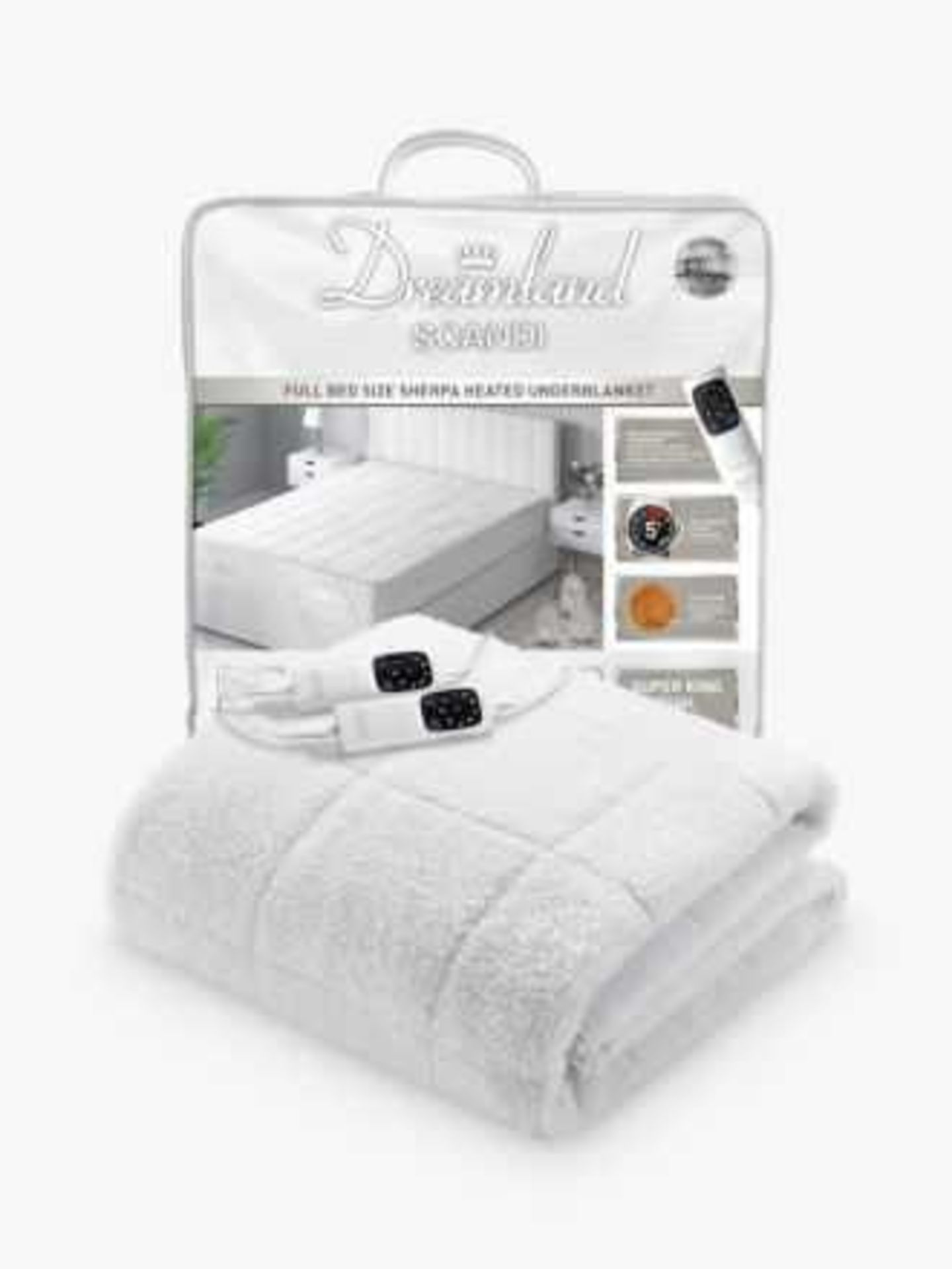 RRP £100 Combined Lot To Contain 1X Bagged John Lewis Double Electric Underblanket, 1X Bagged John L