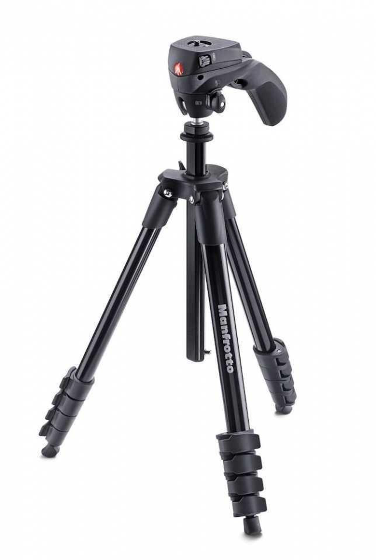 RRP £120 Combined Lot To Contain 1 Boxed Joby Griptight Pro Telepod & 1 Manfrotto Compact Action Tri