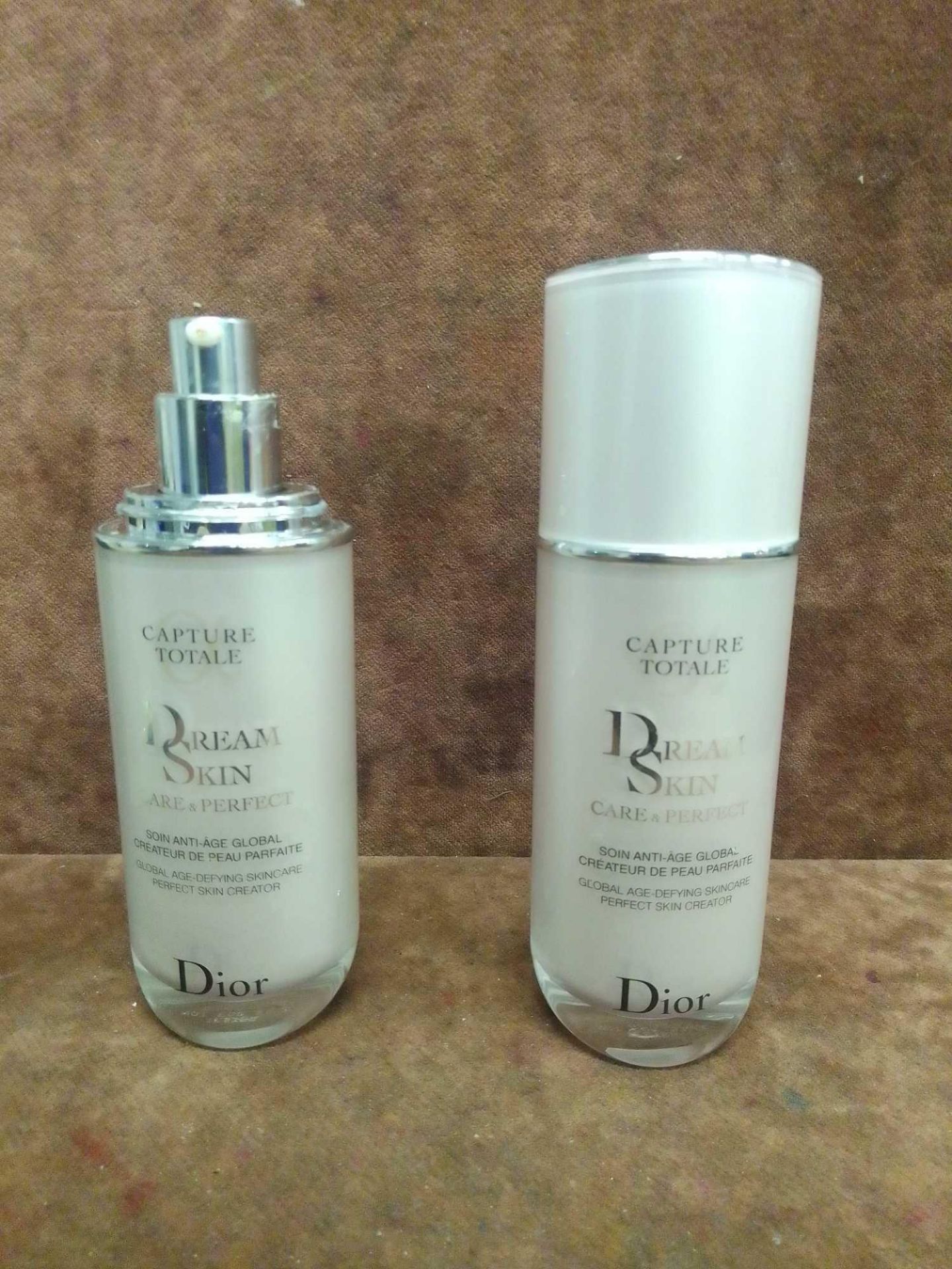 (Jb) RRP £220 Lot To Contain 2 Testers Of 50Ml Dior Dream Skin Care And Perfect Global Age Defying S