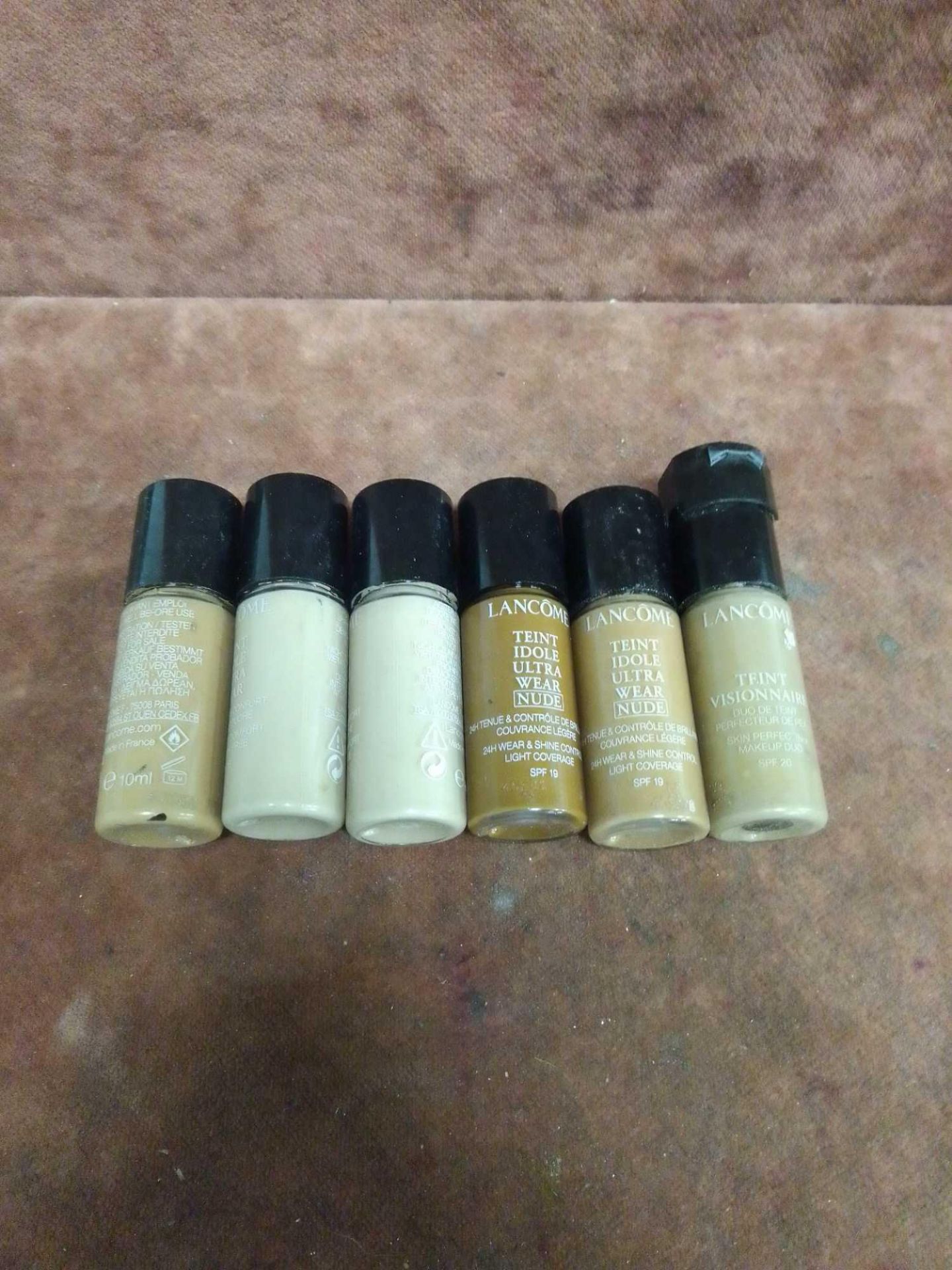 (Jb) RRP £210 Lot To Contain 24 Testers Of Assorted Premium Lancome 10Ml Foundations All Ex-Display