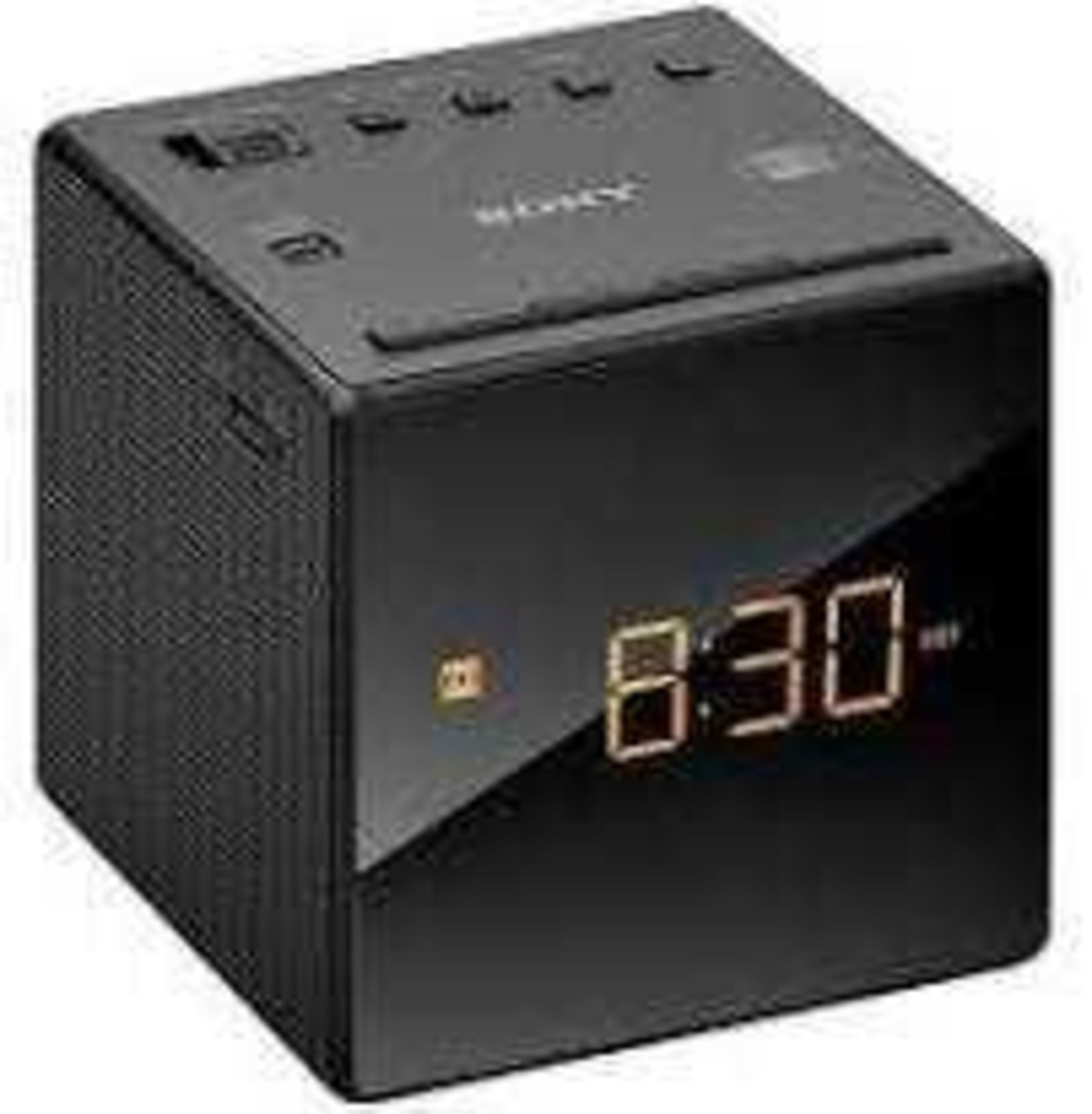 RRP £65 Boxed Sony Icf-C1 Mini Cube Alarm Clock