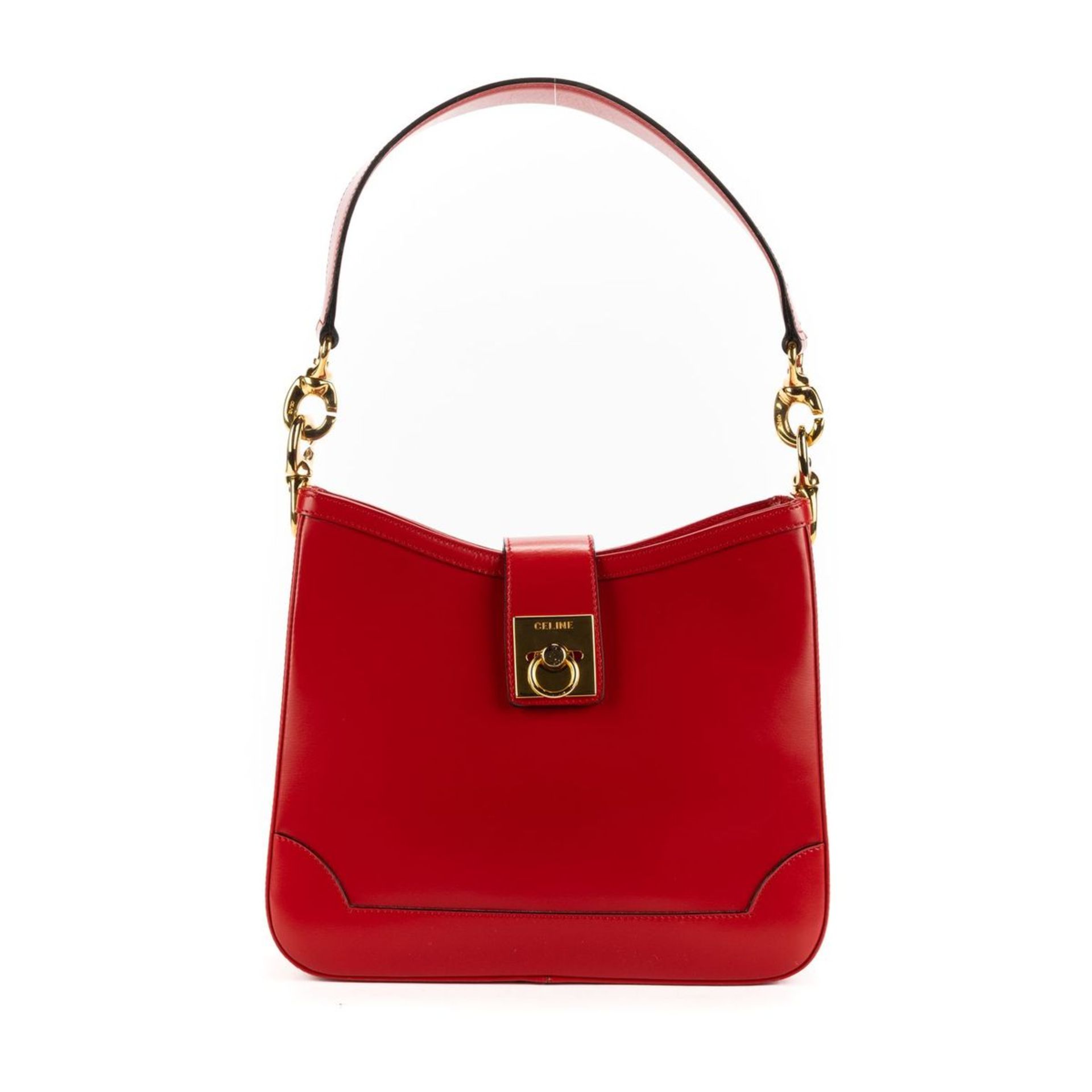 RRP £2600 Celine Single Flap Tote Shoulder Bag in Red - EAG3391 - Grade AA Please Contact Us - Image 2 of 3