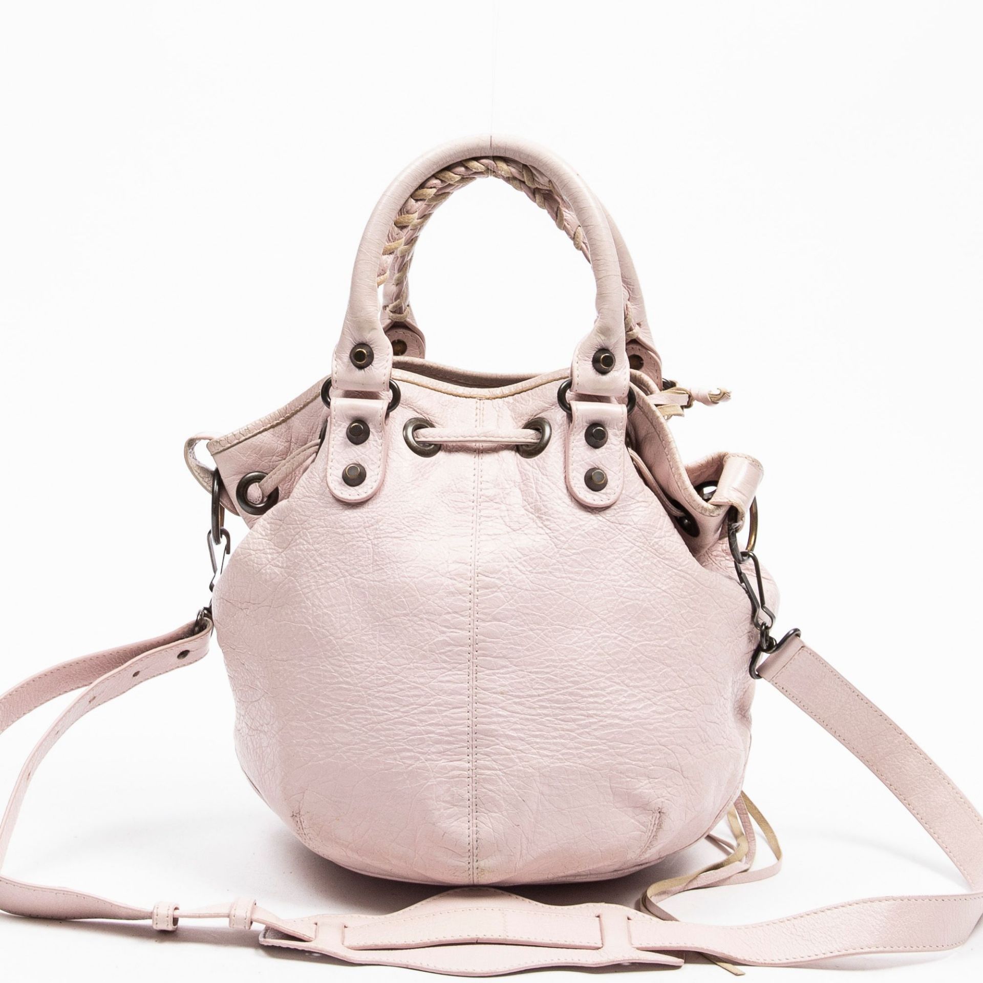 RRP £1670 Balenciaga Mini Pompon Shoulder Bag Light Pink - AAP8392 - Grade AB - Please Contact Us - Image 4 of 4