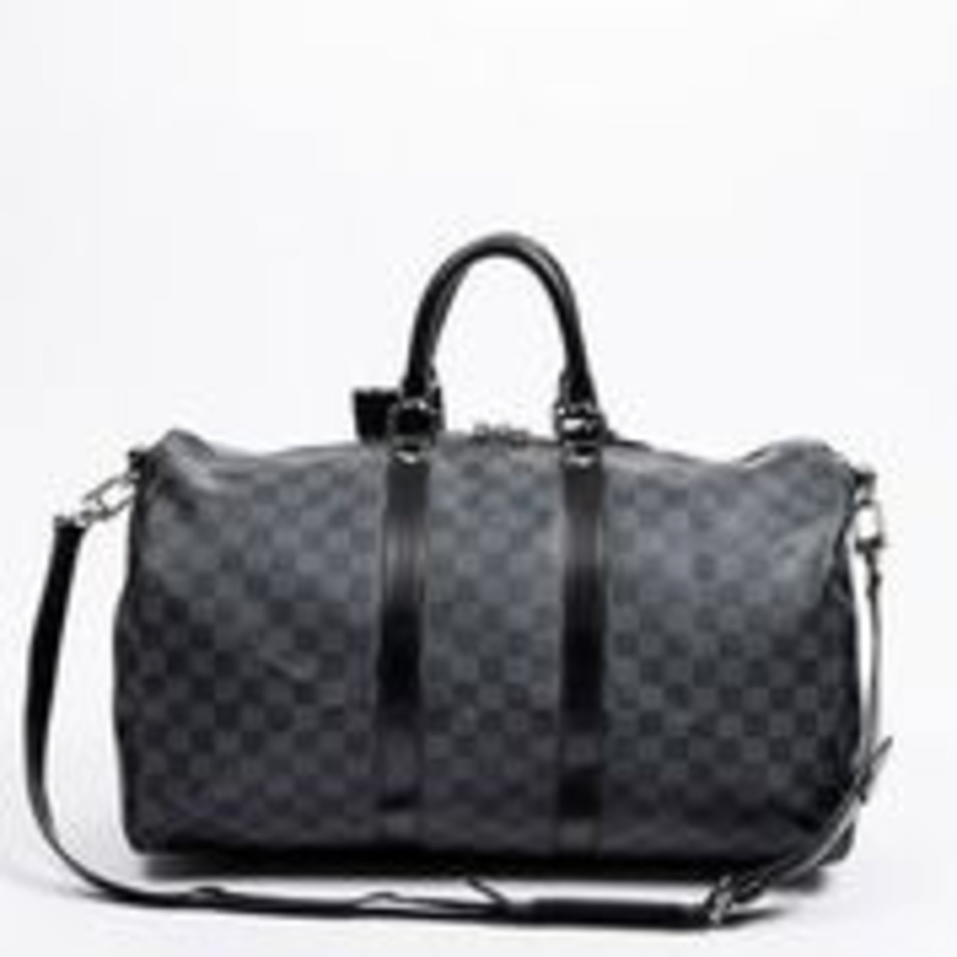 RRP £1600 Louis Vuitton Keepall Bandouliere Travel Bag in Black - AAQ0214 - Grade A Please Contact - Image 3 of 4