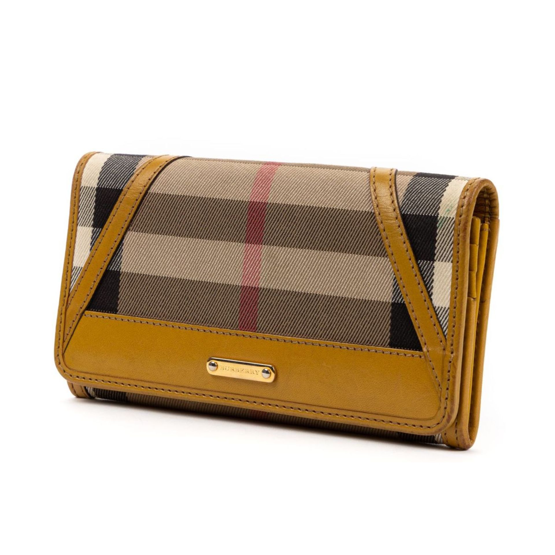 RRP £890 Burberry Flap Wallet in Yellow - EAG4261 - Grade AB Please Contact Us Directly For Shipping