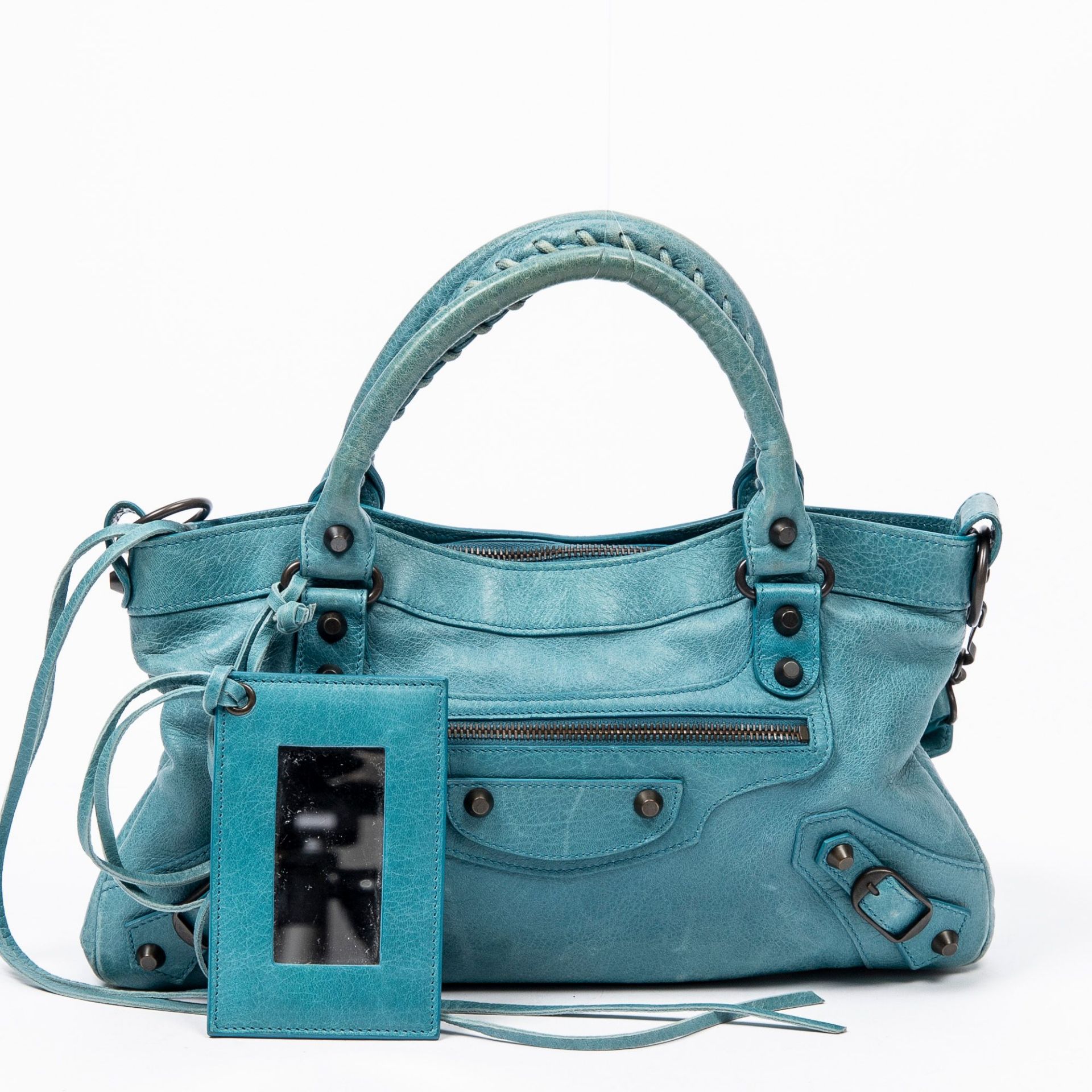 RRP £1560 Balenciaga Arena First Blue Shoulder Bag AAP8613 Grade A - ﻿Please Contact Us Directly For