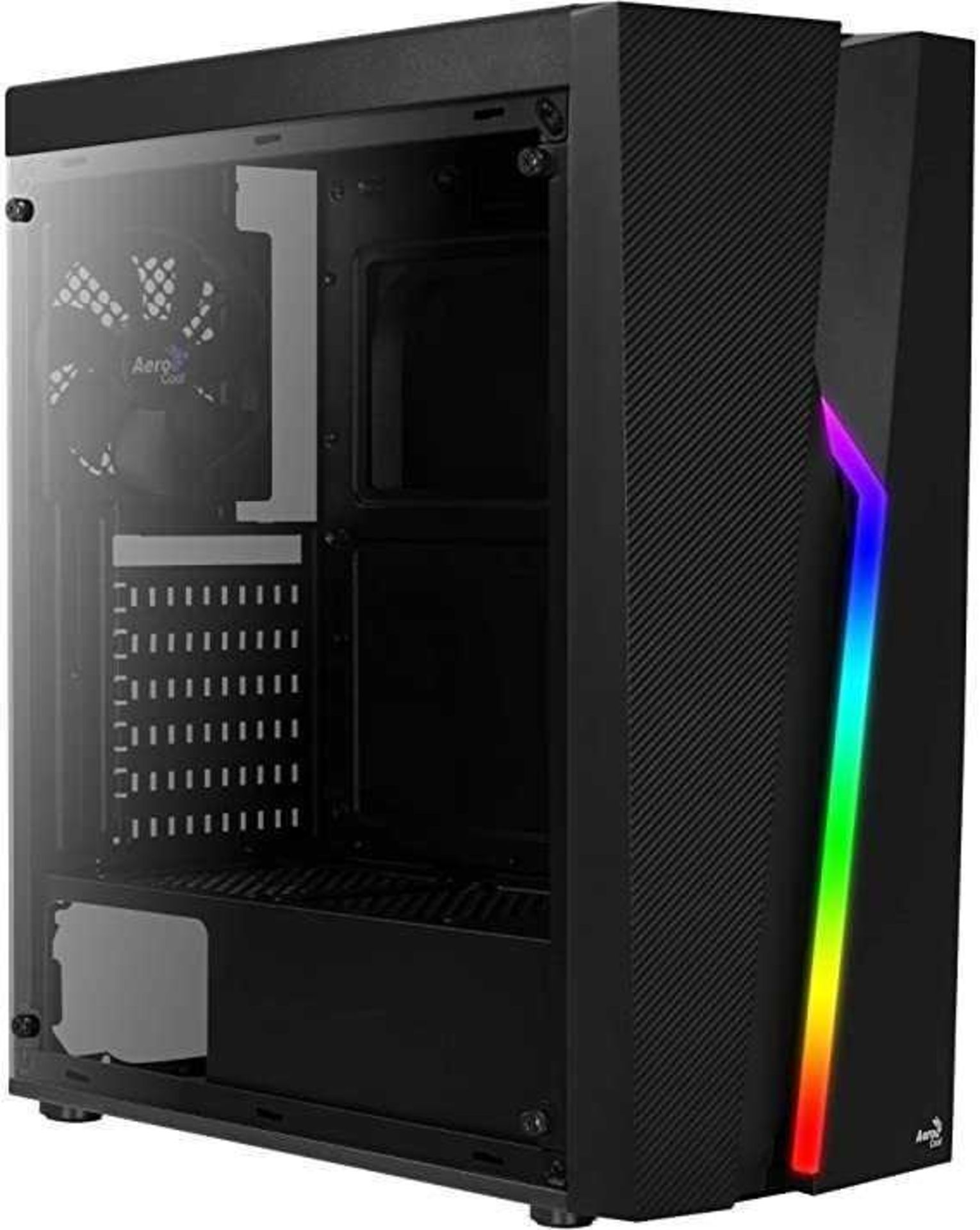 RRP £75 Boxed Aerocool Bolt High Performance Rgb Flow Mid Computer Tower Case