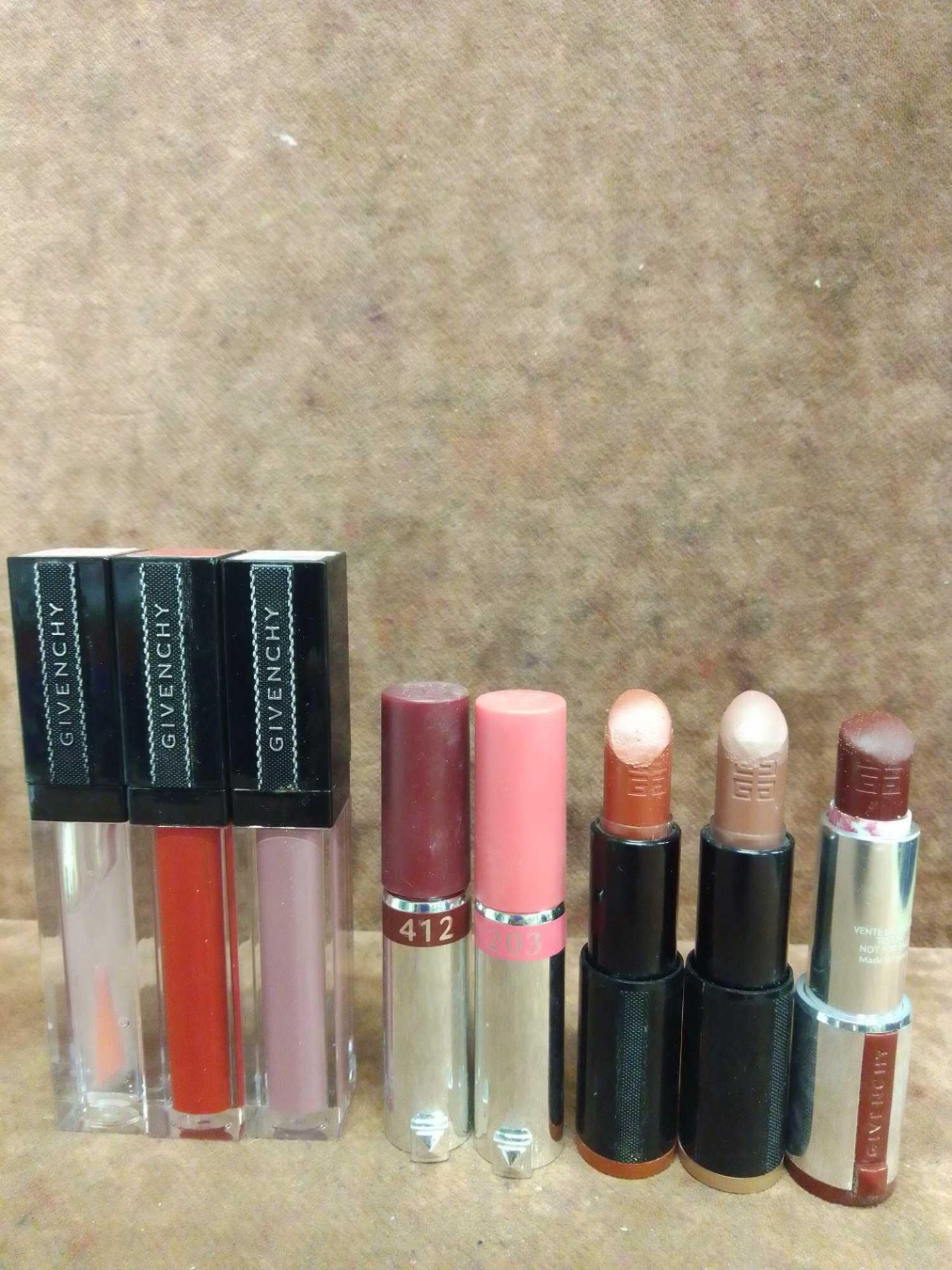 (Jb) RRP £210 Lot To Contain 7 Testers Of Assorted Givenchy Lipsticks All Ex-Display And Assorted Sh