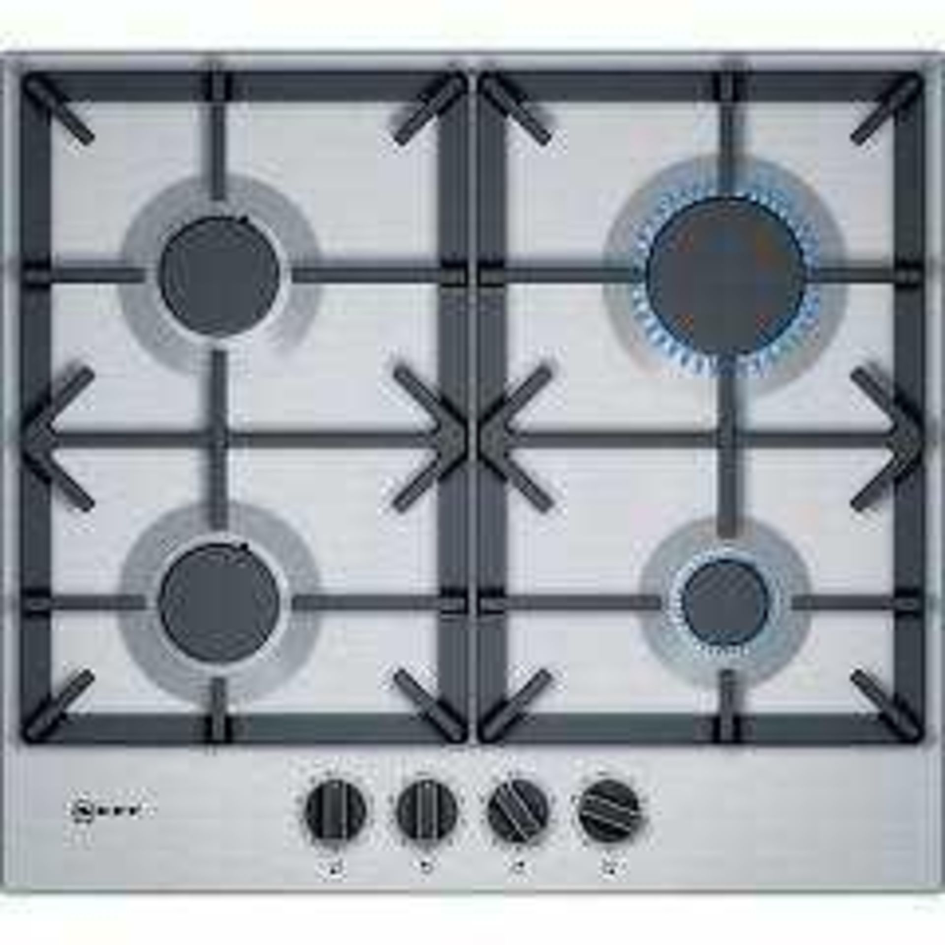 RRP £300 Boxed Neff T26Ds49N0 Gas Hob - Stainless Steel