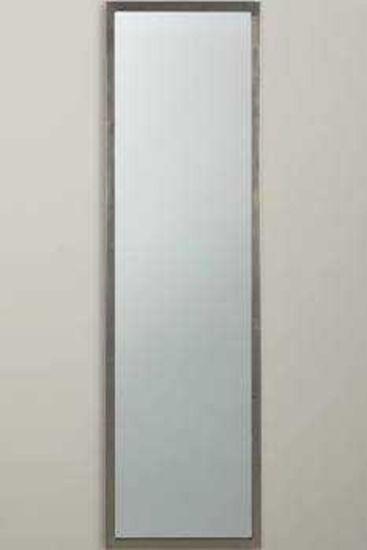 RRP £200 Boxed John Lewis And Partners Silver Framed Rectangular Wall Hanging Mirror