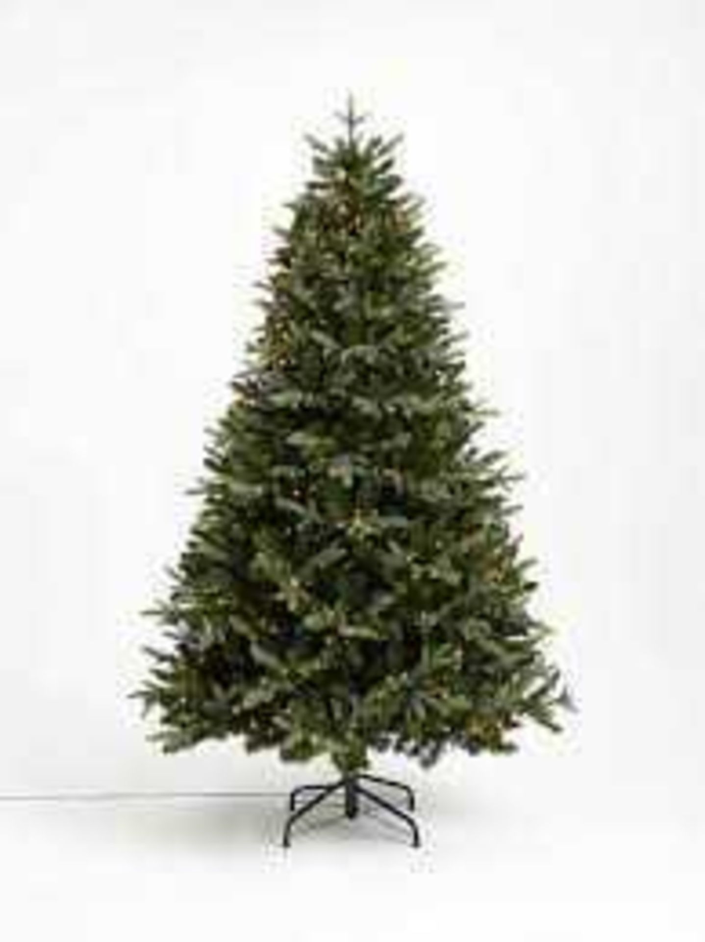 RRP £350 Boxed John Lewis And Partners Belgravia 7Ft Mains Operated Pre Lot Christmas Tree With 500