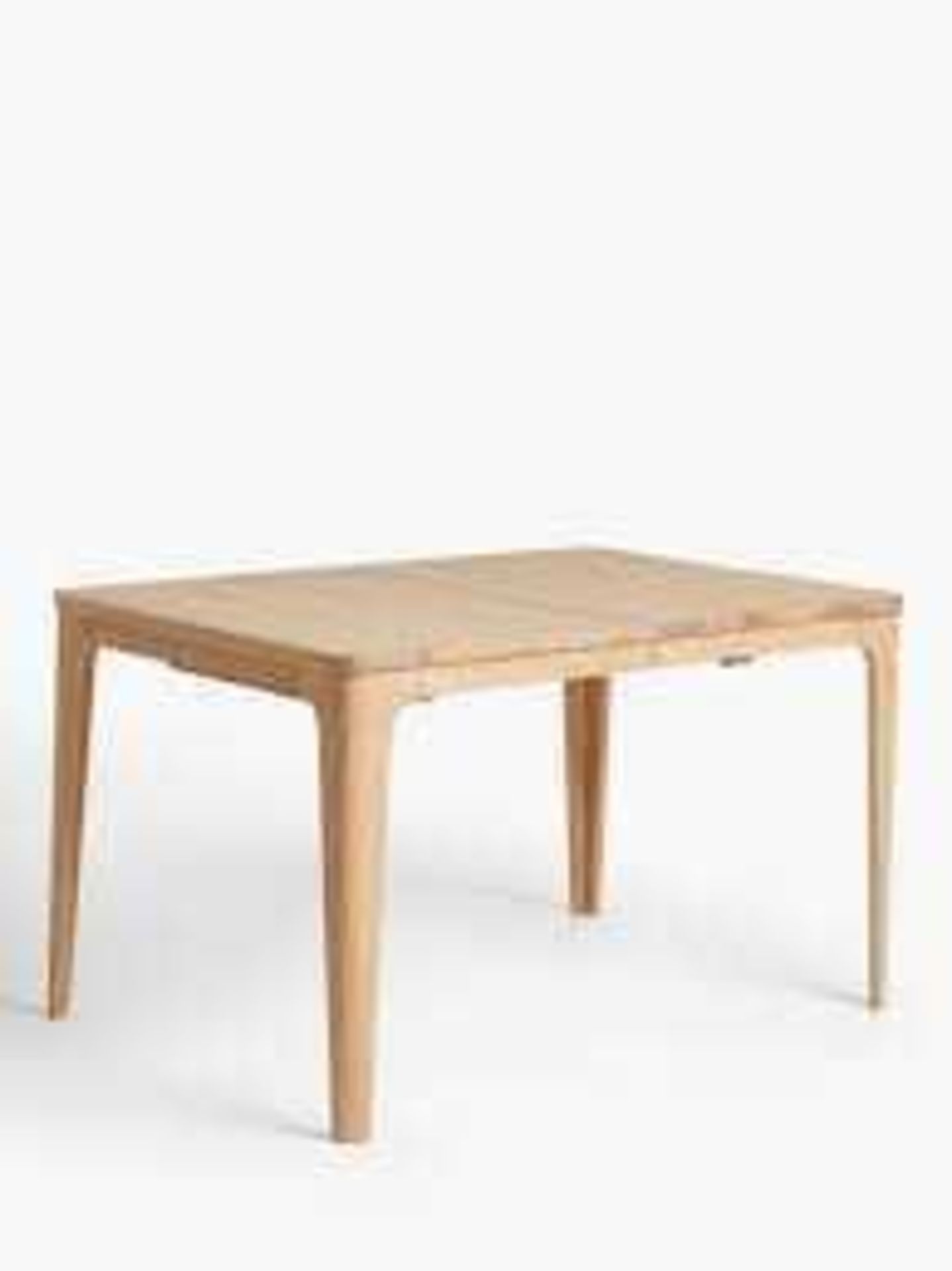 RRP £800 Unboxed Ebbe Gehl For John Lewis Mira 4-8 Seater Extending Dining Table, Oak