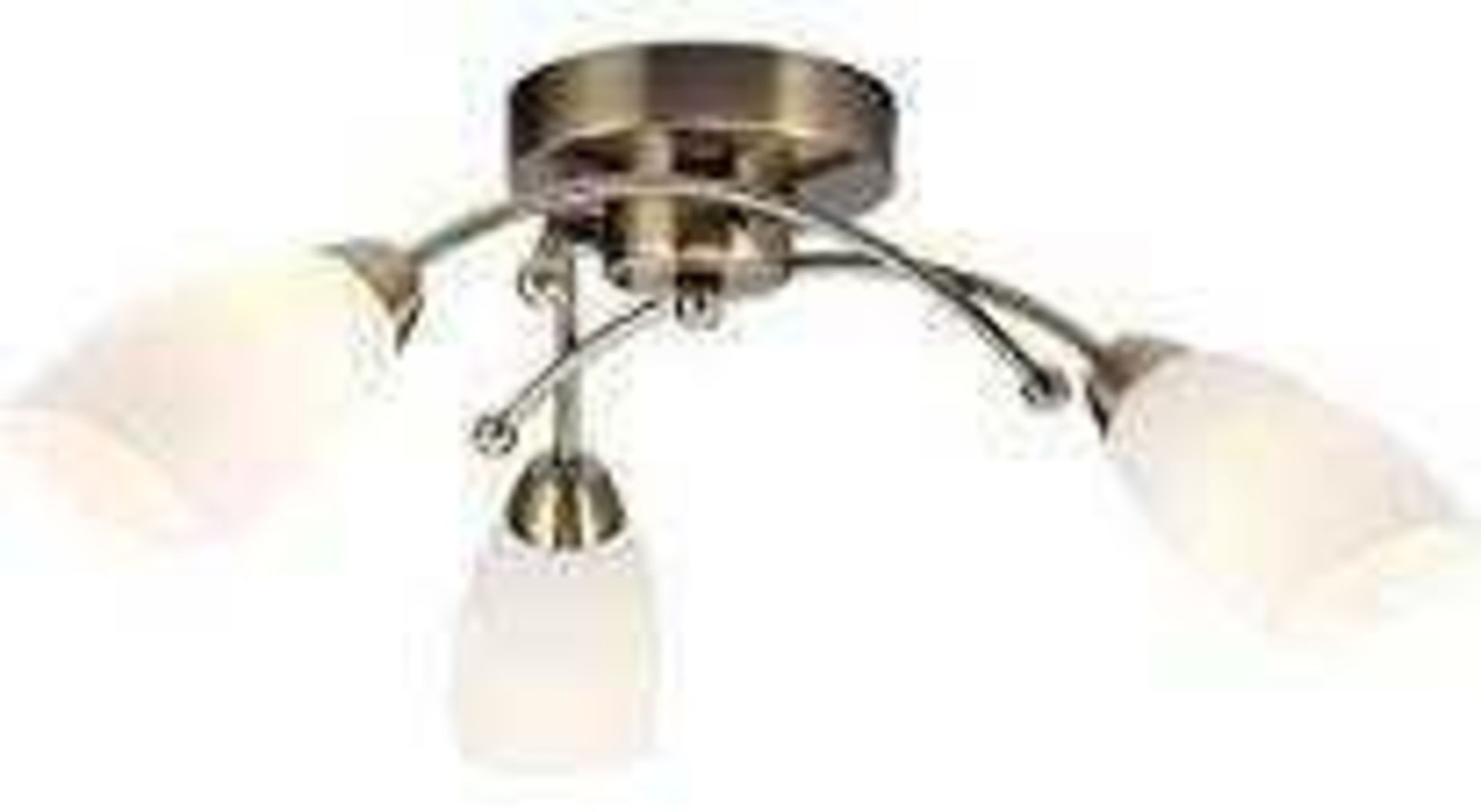 RRP £110 Combined Lot To Contain 3X Boxed Wilhelm Antique Brass Style Wall Light Cream Metal Shade